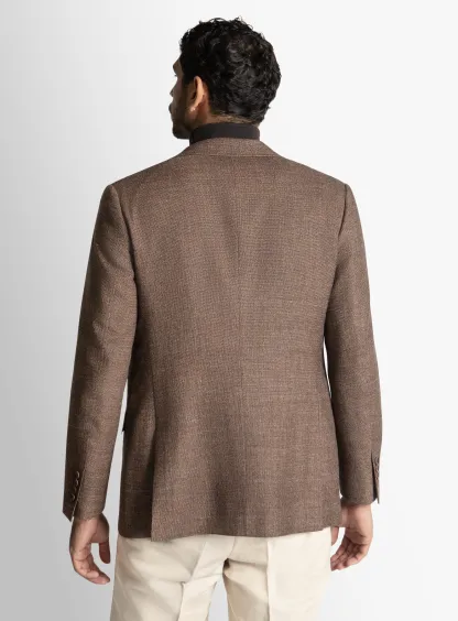 Portici Burnt Orange Basketweave Jacket