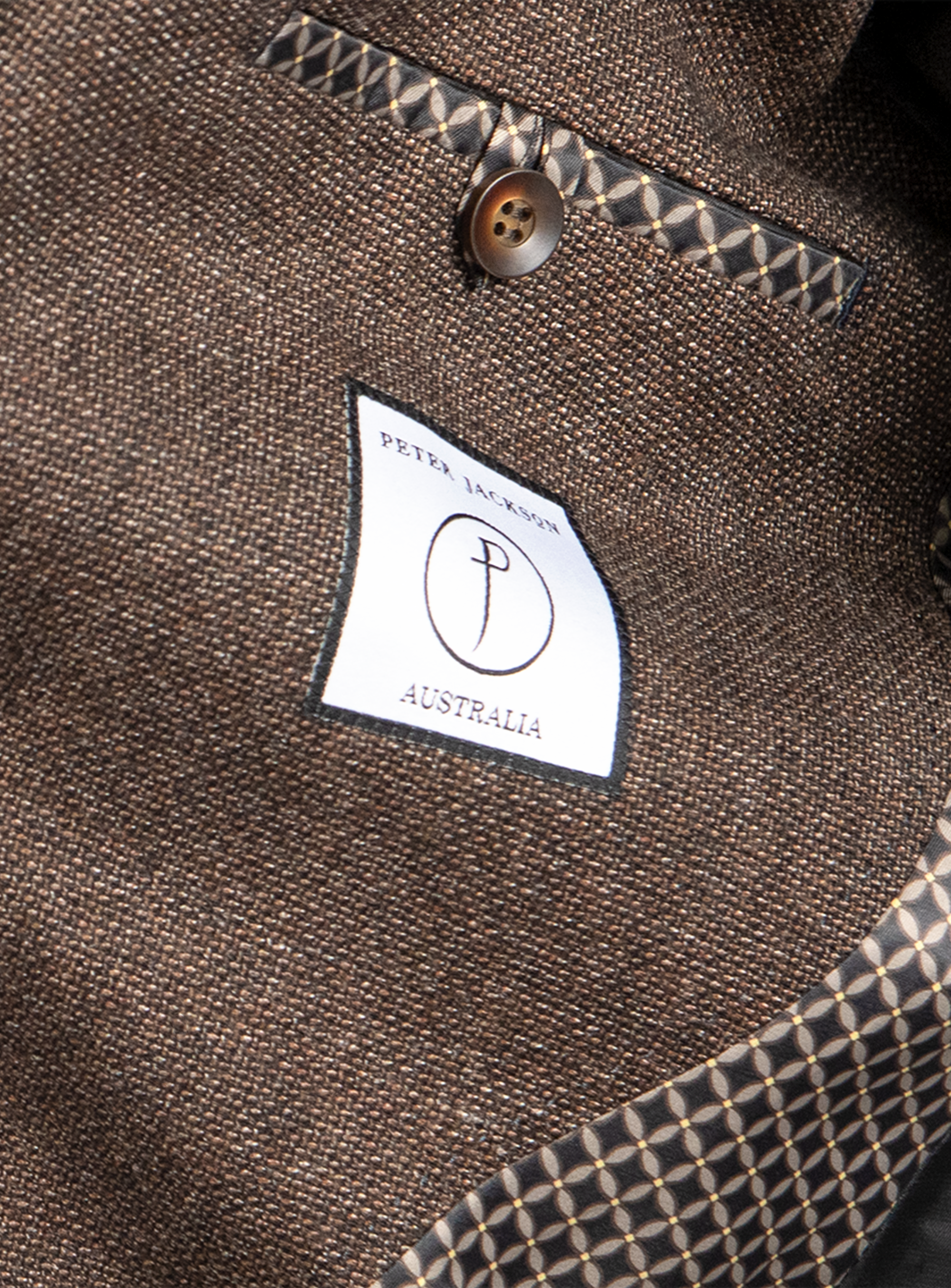 Portici Burnt Orange Basketweave Jacket