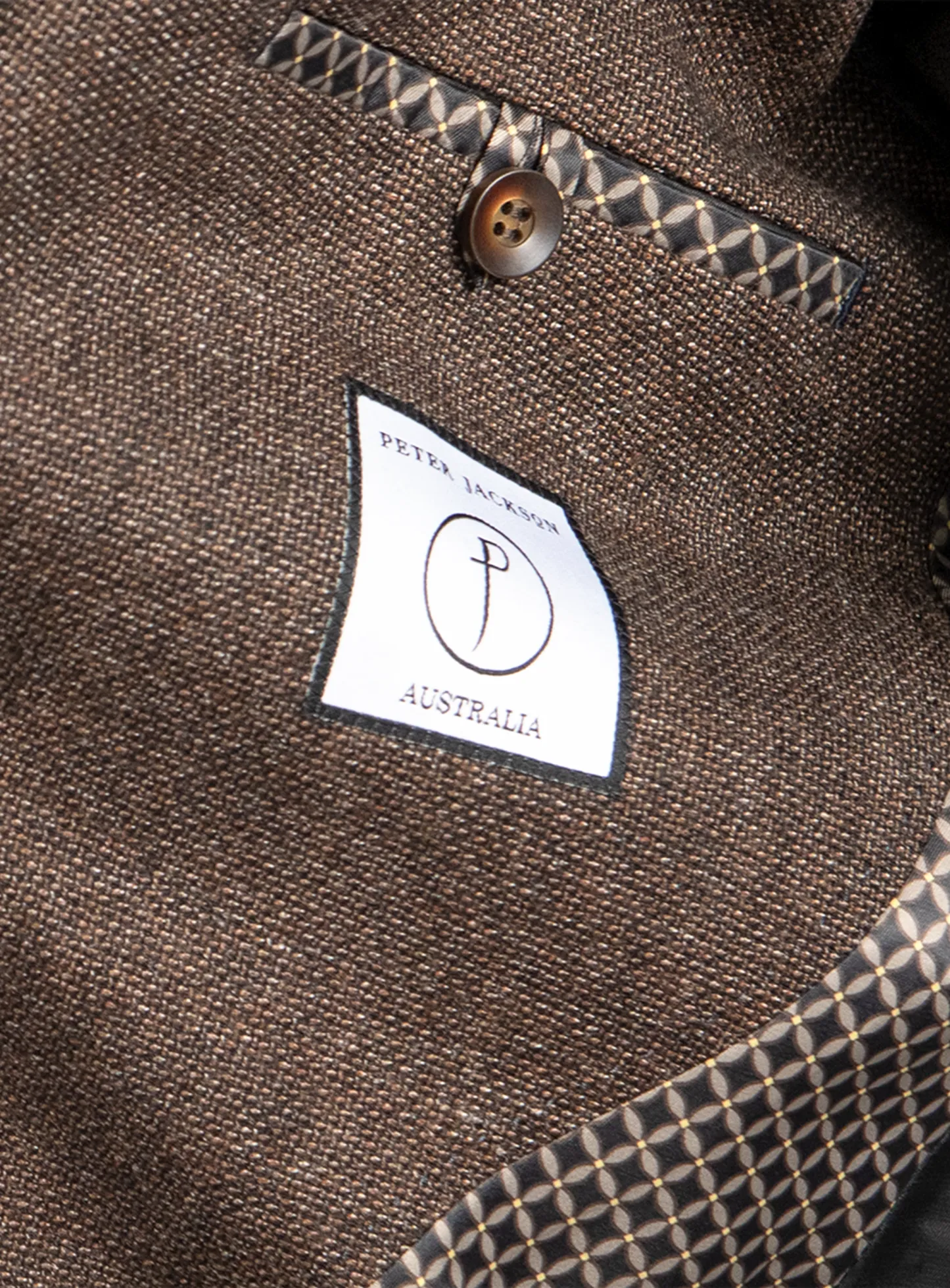 Portici Burnt Orange Basketweave Jacket