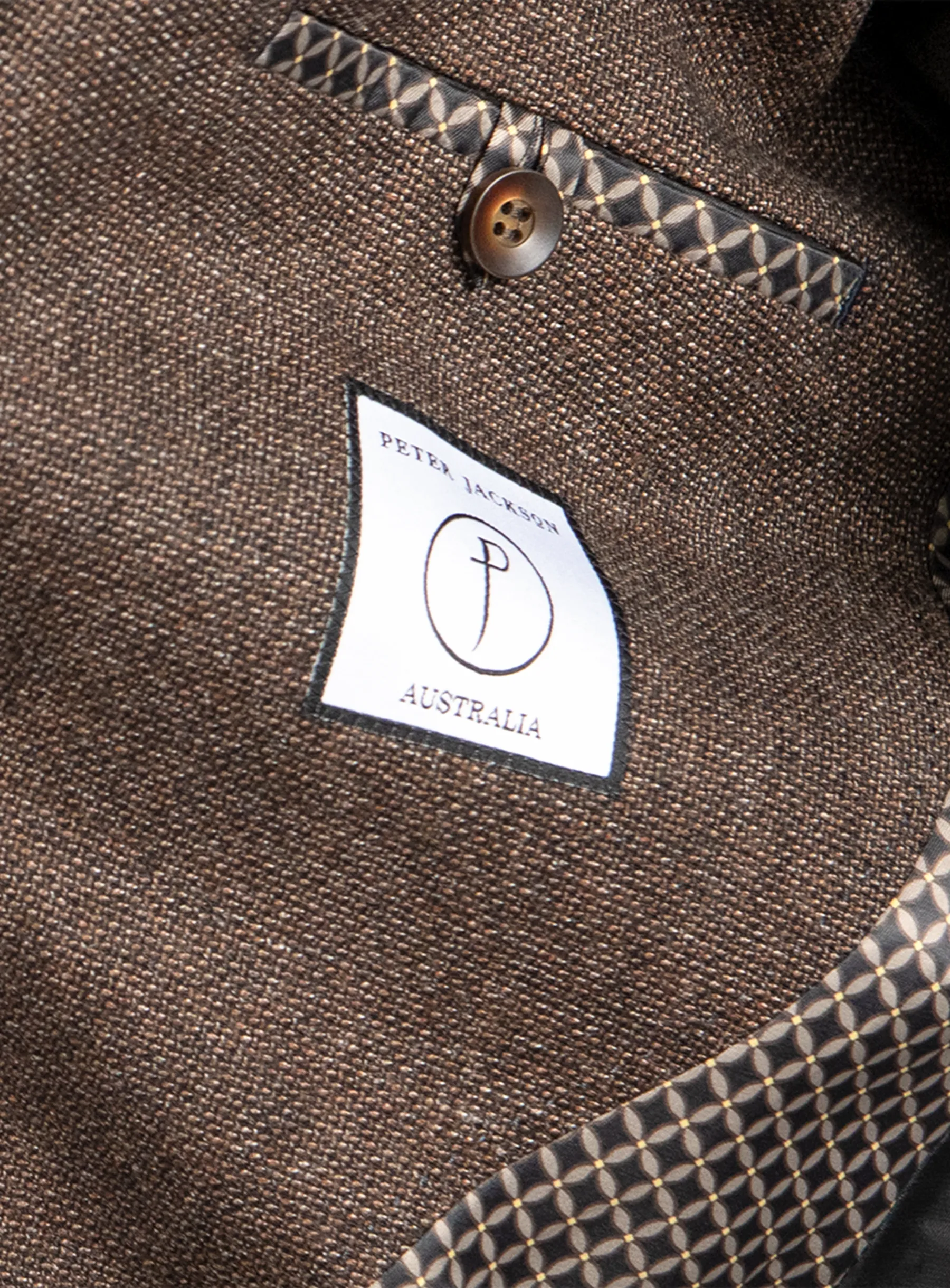 Portici Burnt Orange Basketweave Jacket