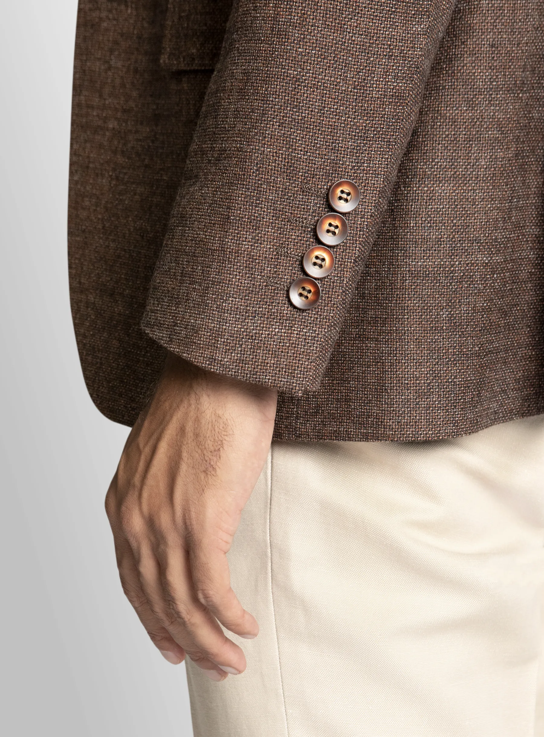 Portici Burnt Orange Basketweave Jacket