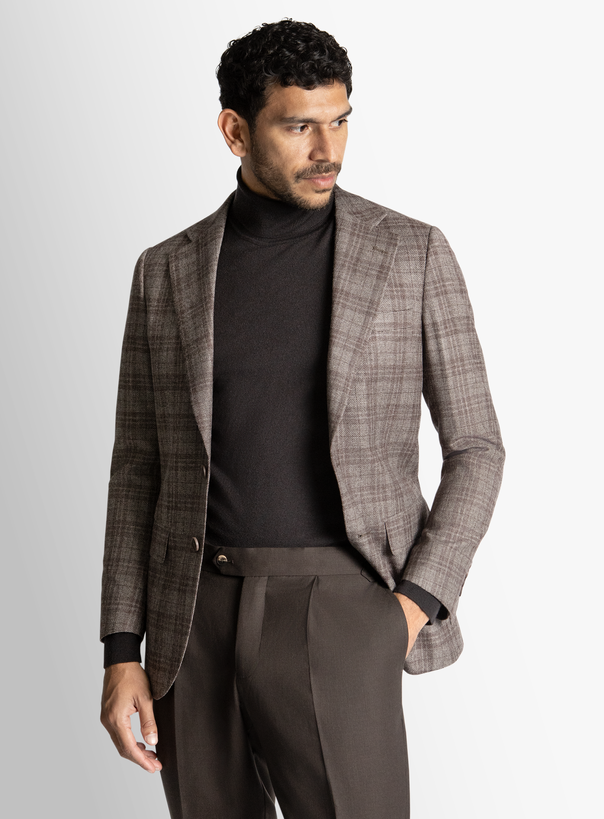 Vitale Grey Berry Plaid Jacket