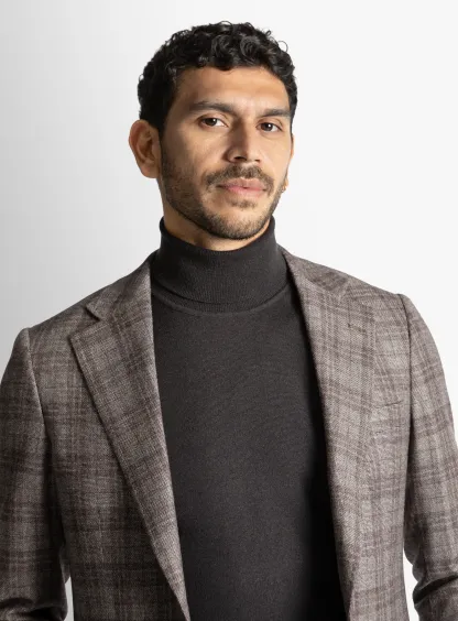Vitale Grey Berry Plaid Jacket