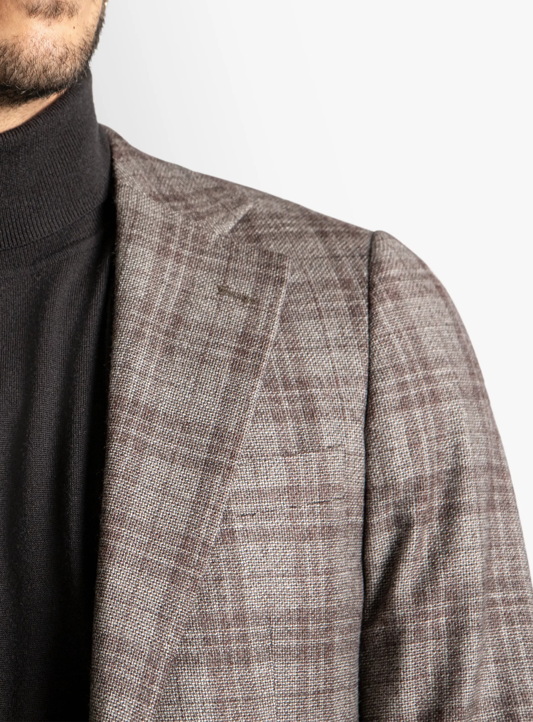 Vitale Grey Berry Plaid Jacket