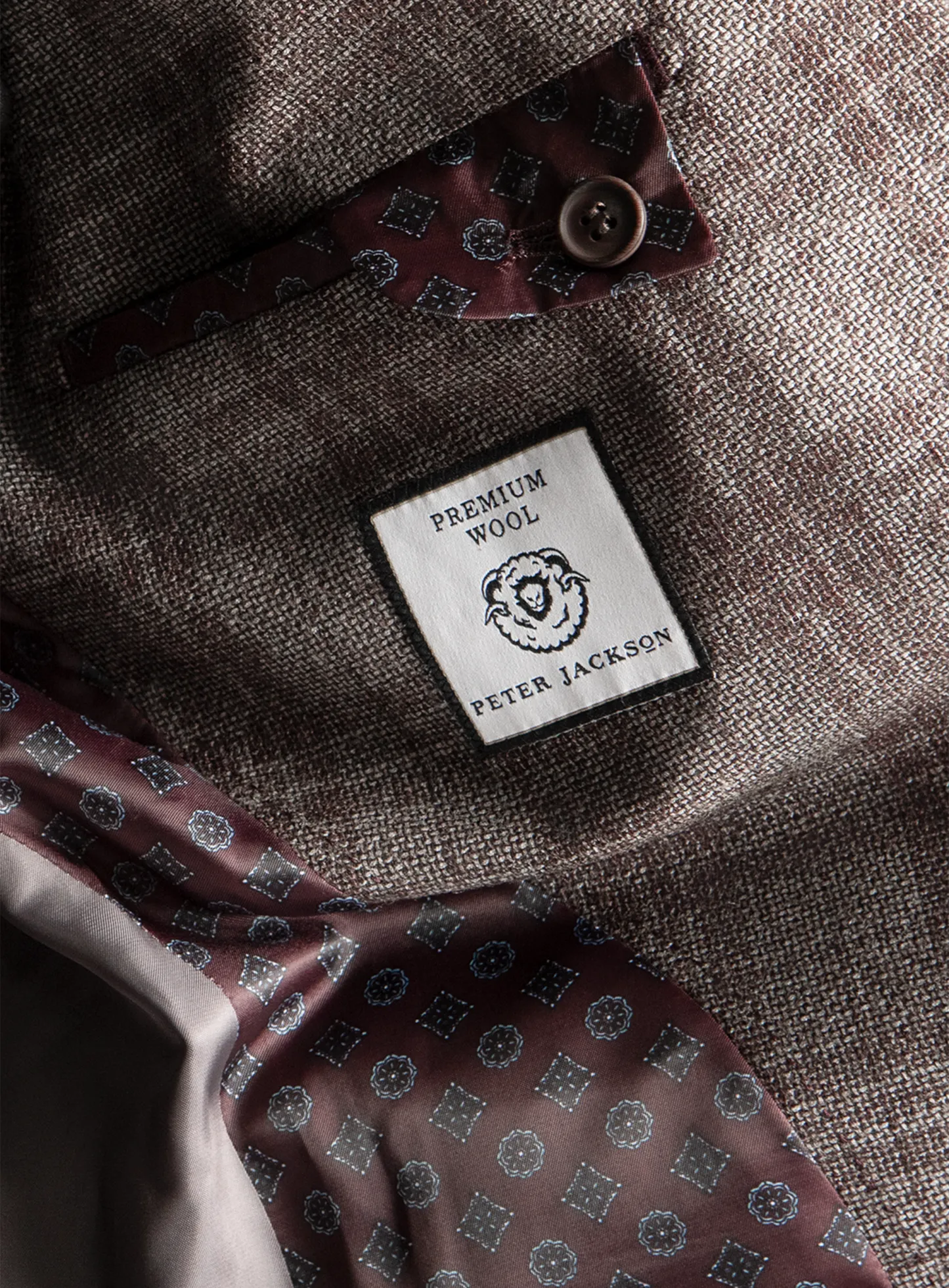 Vitale Grey Berry Plaid Jacket