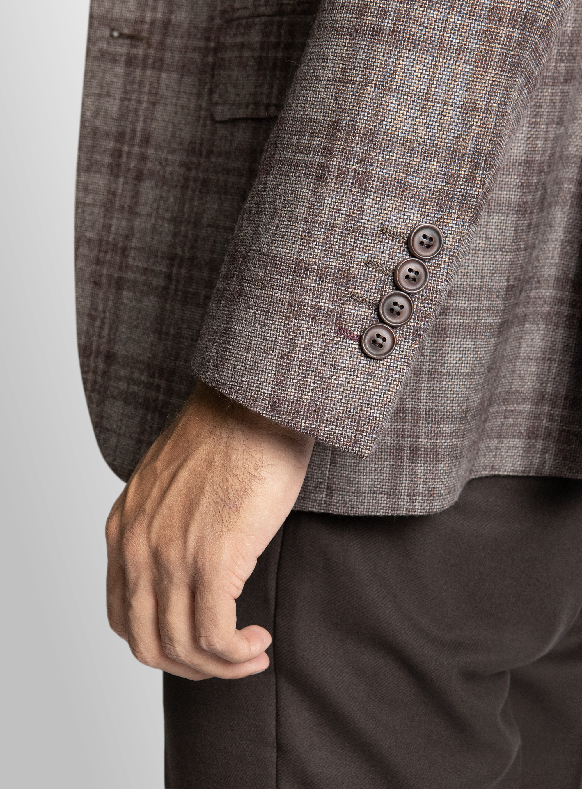 Vitale Grey Berry Plaid Jacket