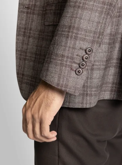 Vitale Grey Berry Plaid Jacket