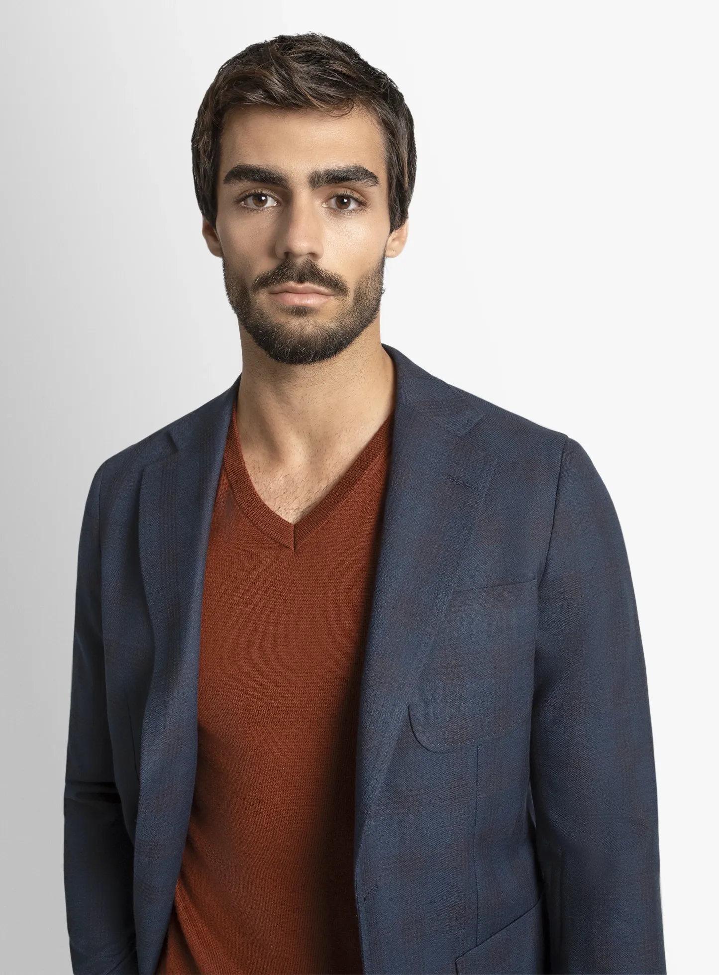 Luzio Plaid Navy Jacket