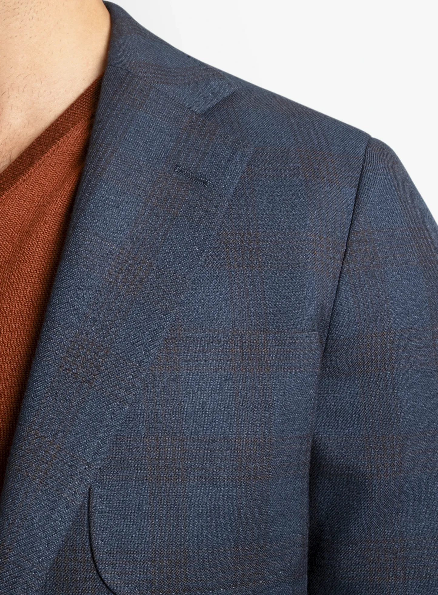 Luzio Plaid Navy Jacket