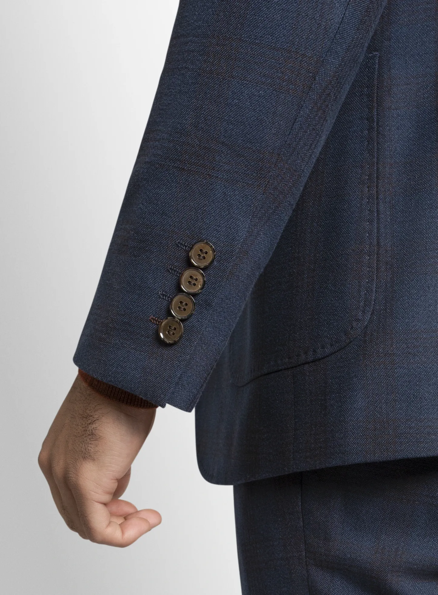 Luzio Plaid Navy Jacket