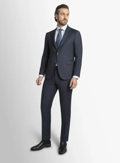 Navy Birdseye Signature 2-Piece Suit