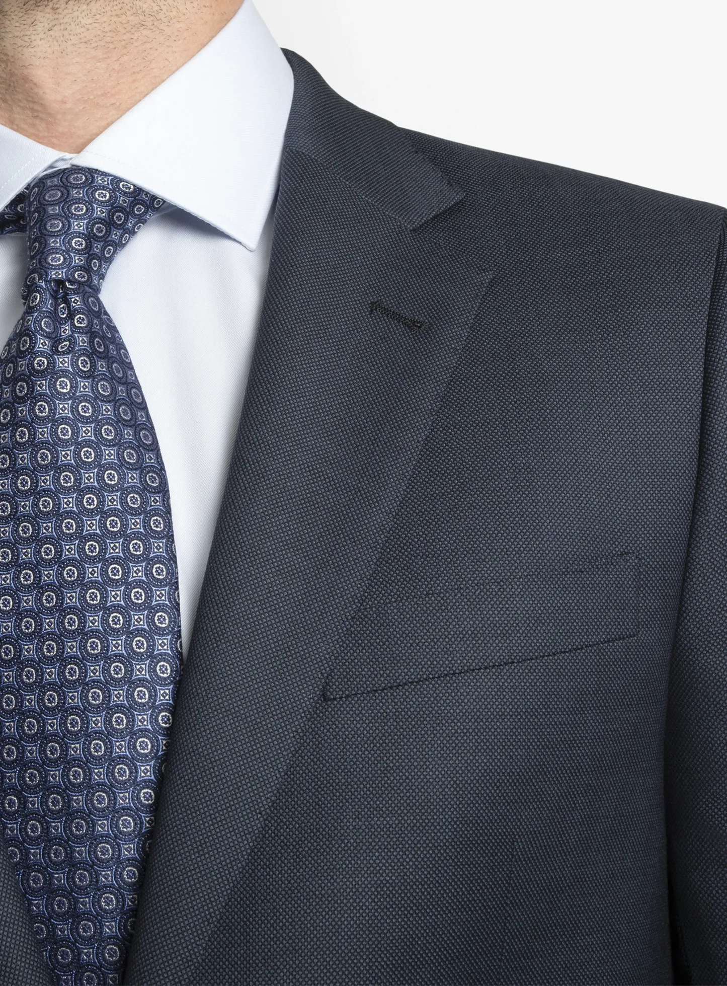 Navy Birdseye Signature 2-Piece Suit