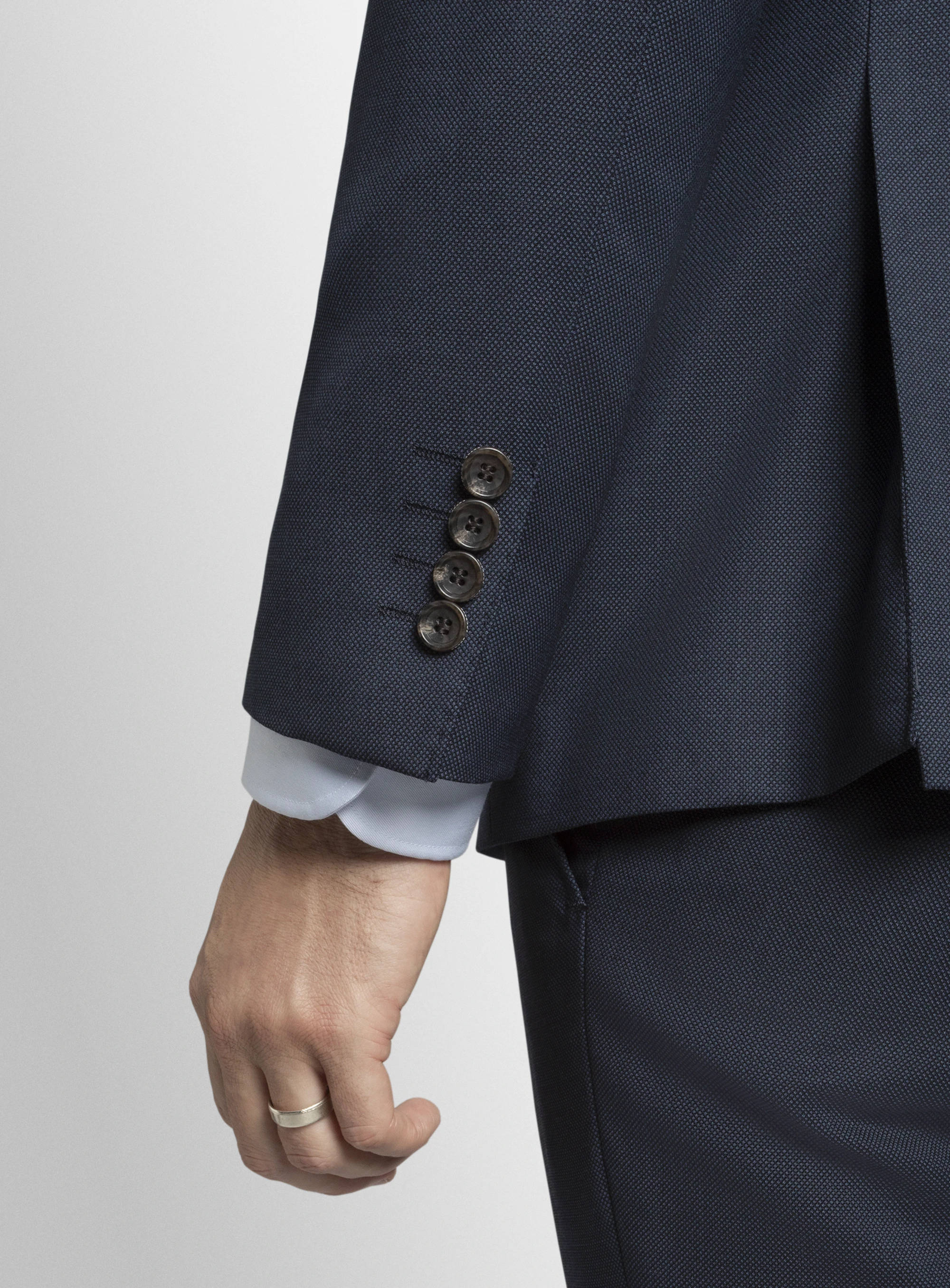 Navy Birdseye Signature 2-Piece Suit