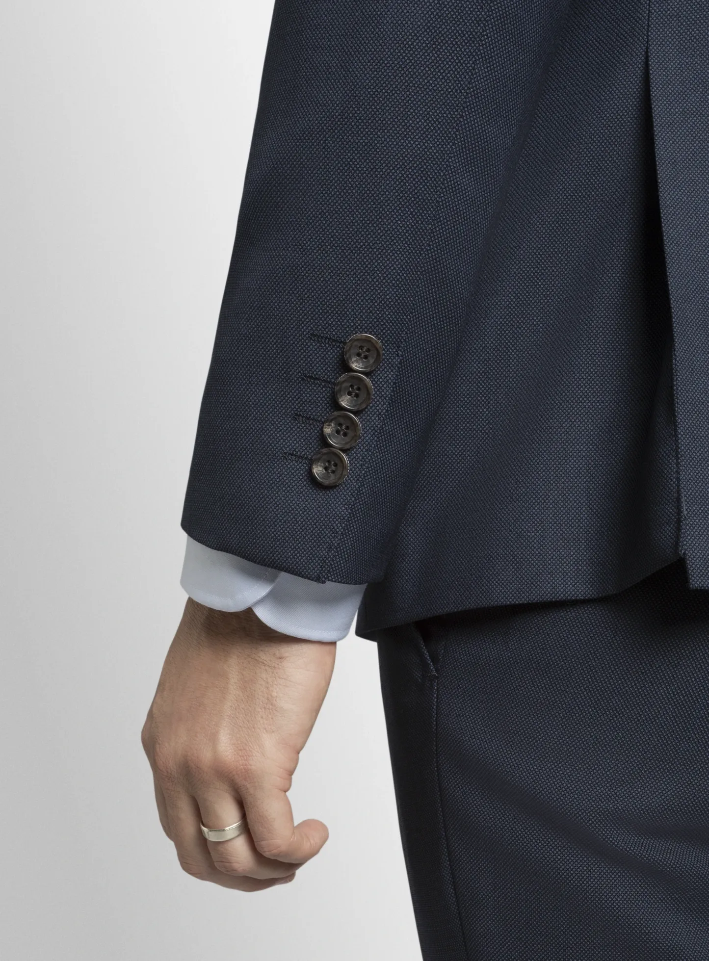 Navy Birdseye Signature 2-Piece Suit