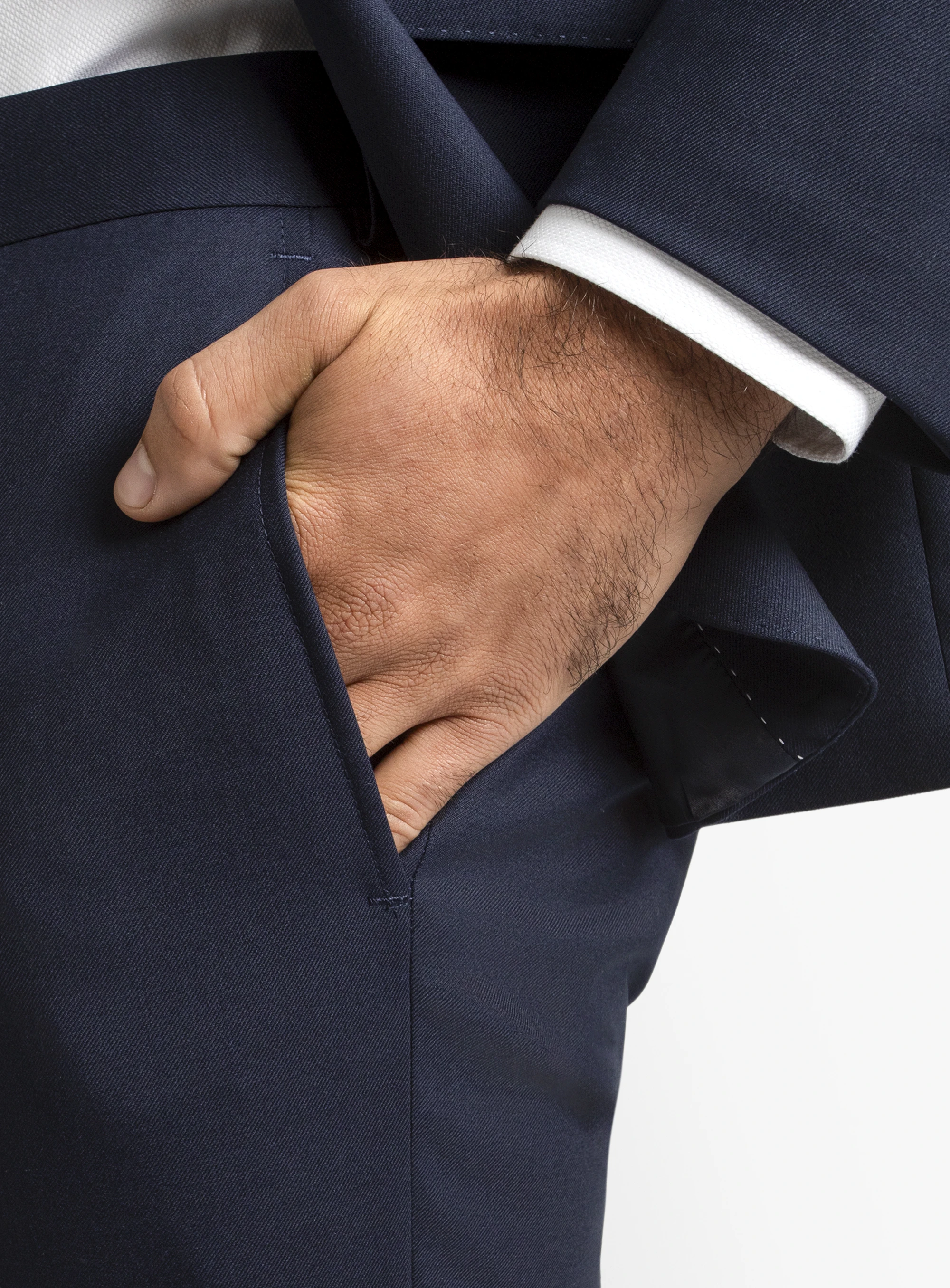 Dexter Navy Twill Trousers
