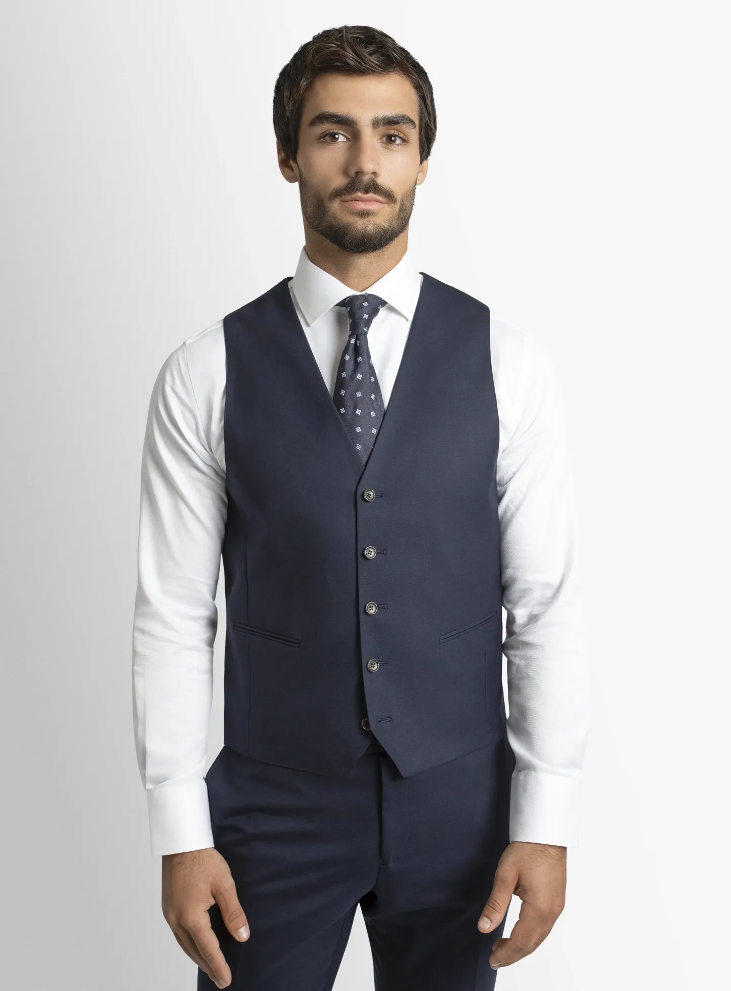 Cayman Navy Twill Vest