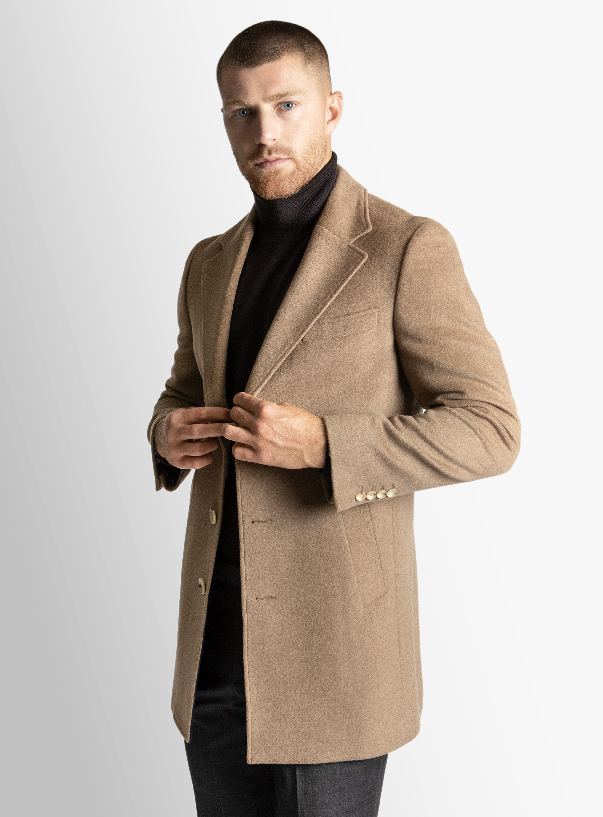 Moritz Camel Pile Overcoat