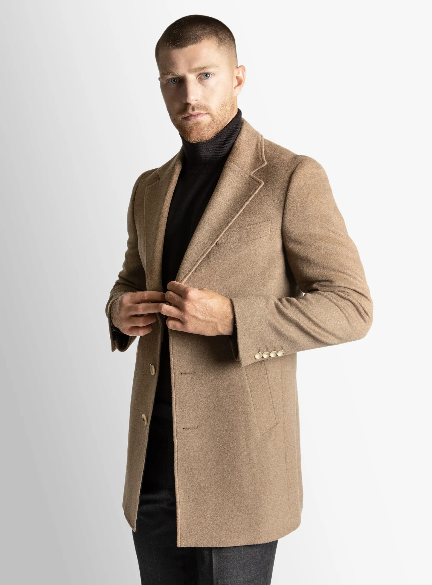 Moritz Camel Pile Overcoat