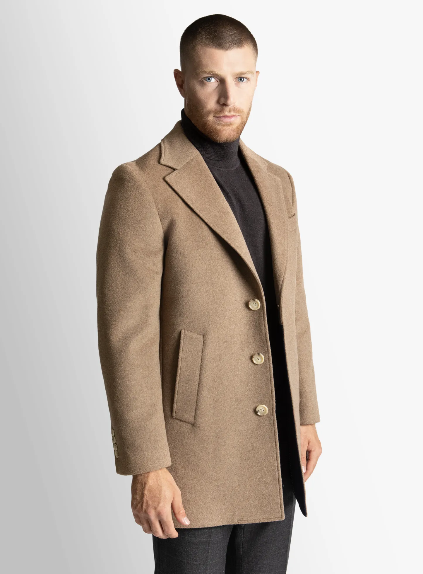 Moritz Camel Pile Overcoat