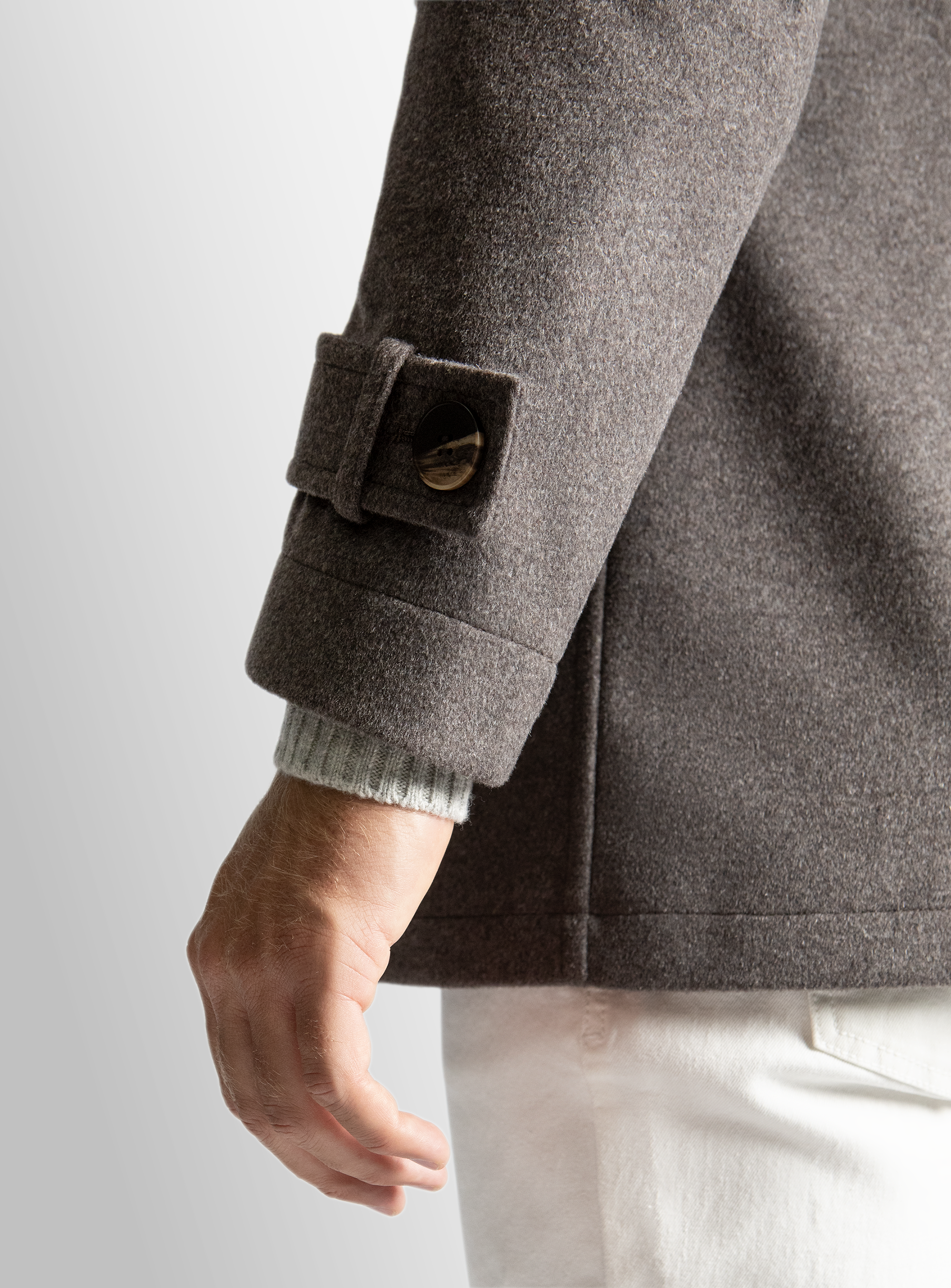 Bridge Yetian Cashmere Lined Chocolate Jacket