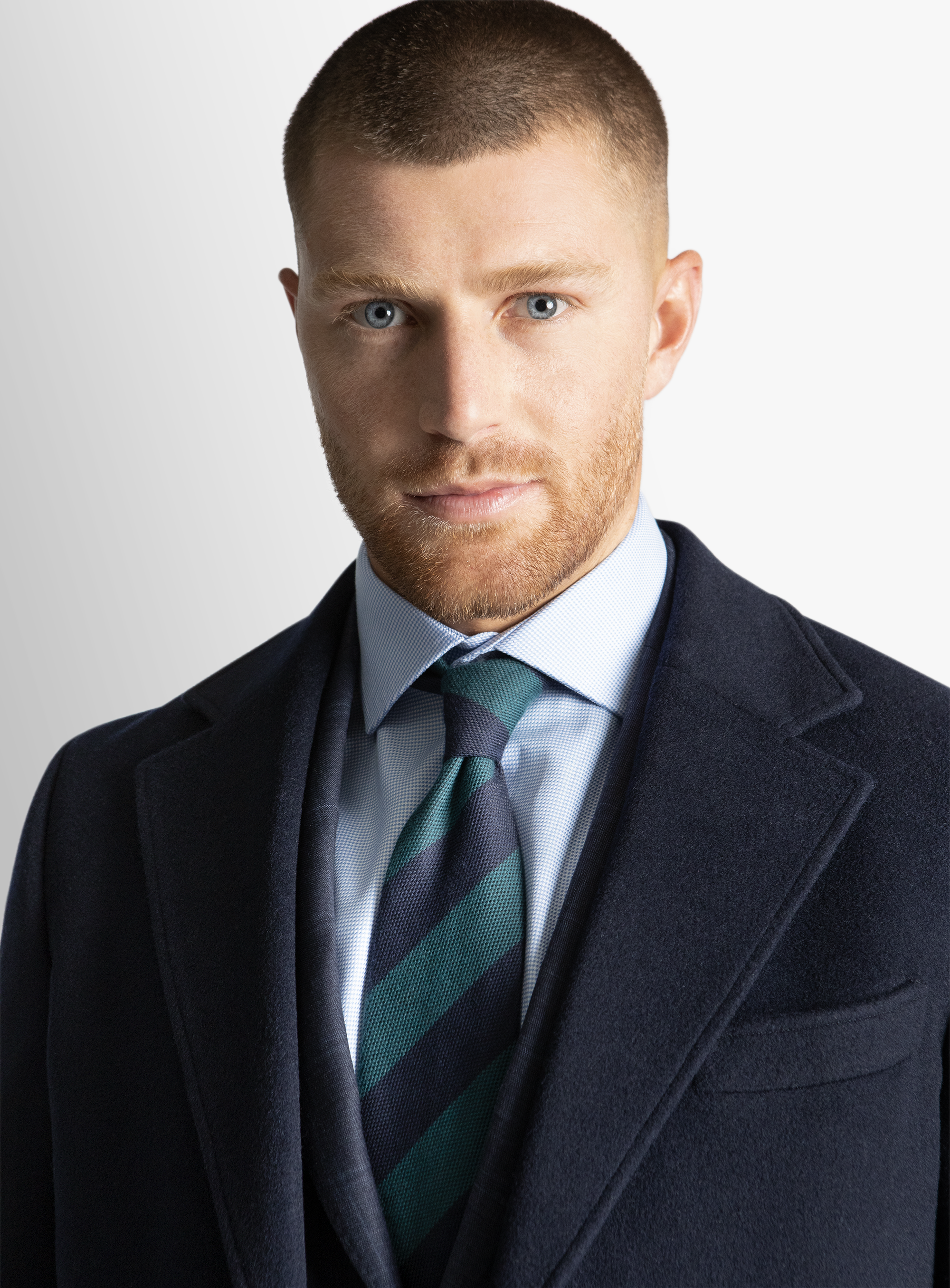 Moritz Navy Pile Overcoat