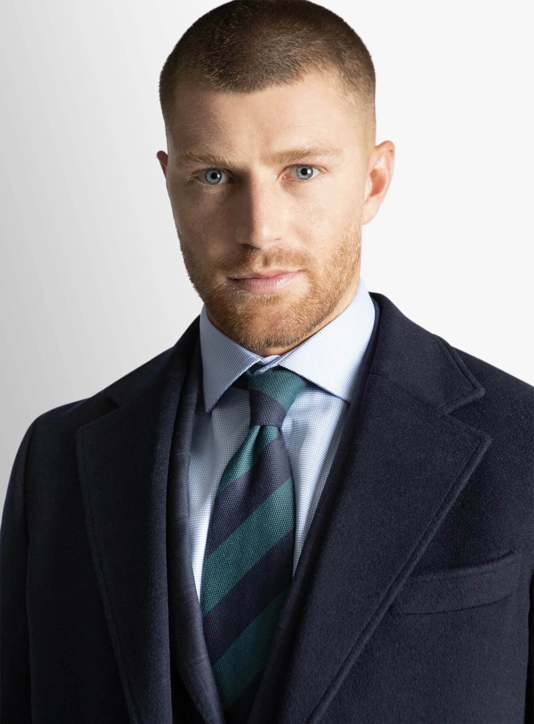 Moritz Navy Pile Overcoat