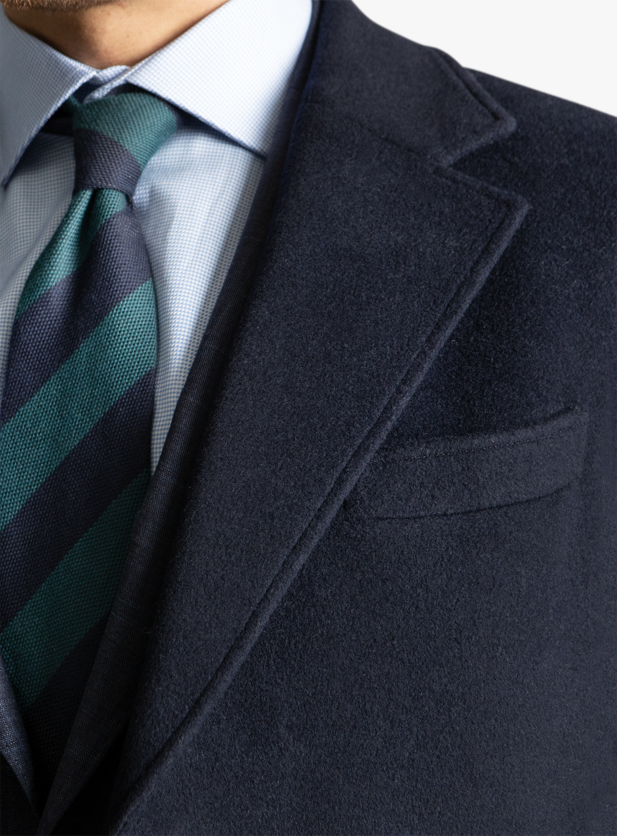 Moritz Navy Pile Overcoat