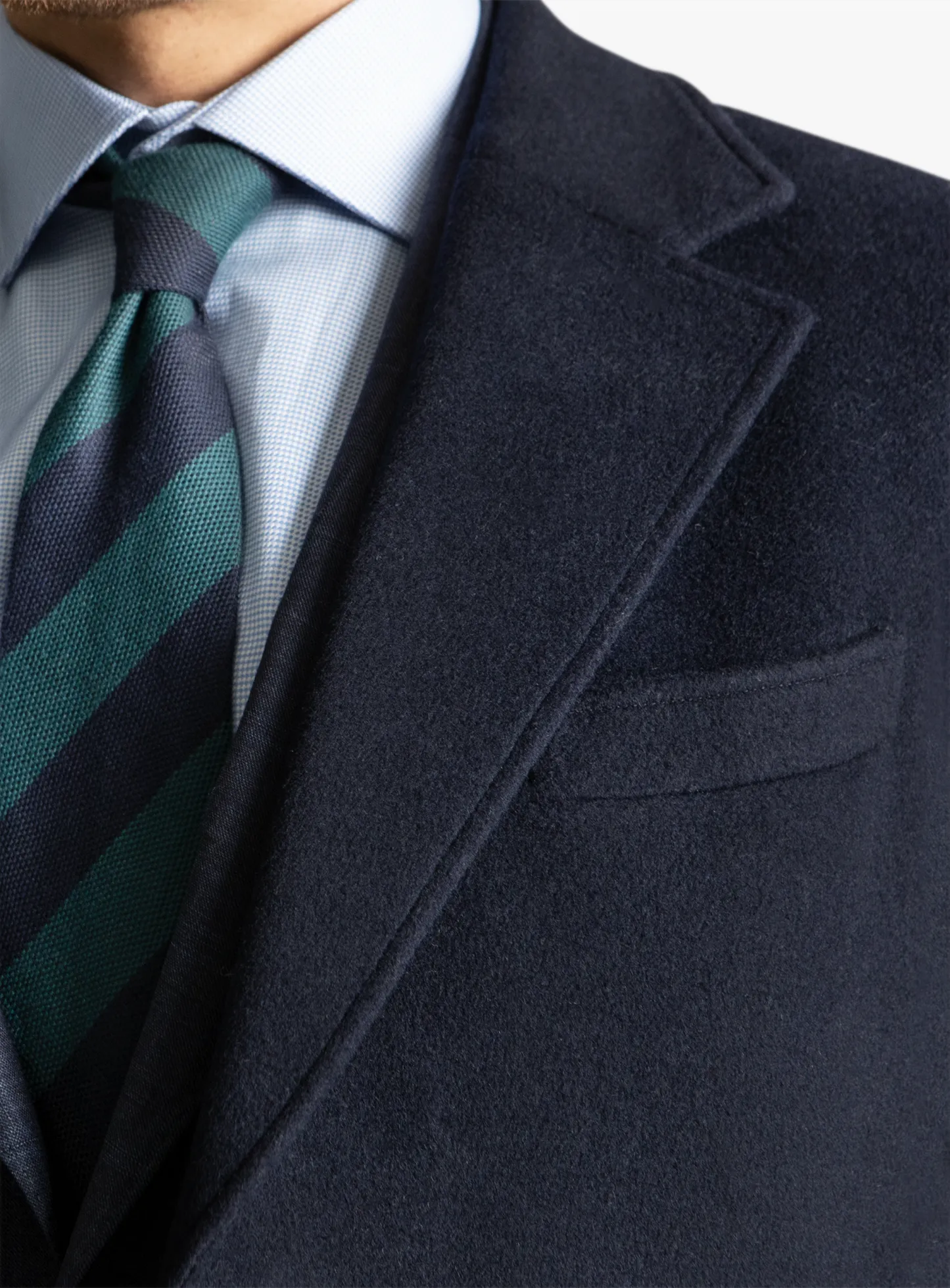 Moritz Navy Pile Overcoat