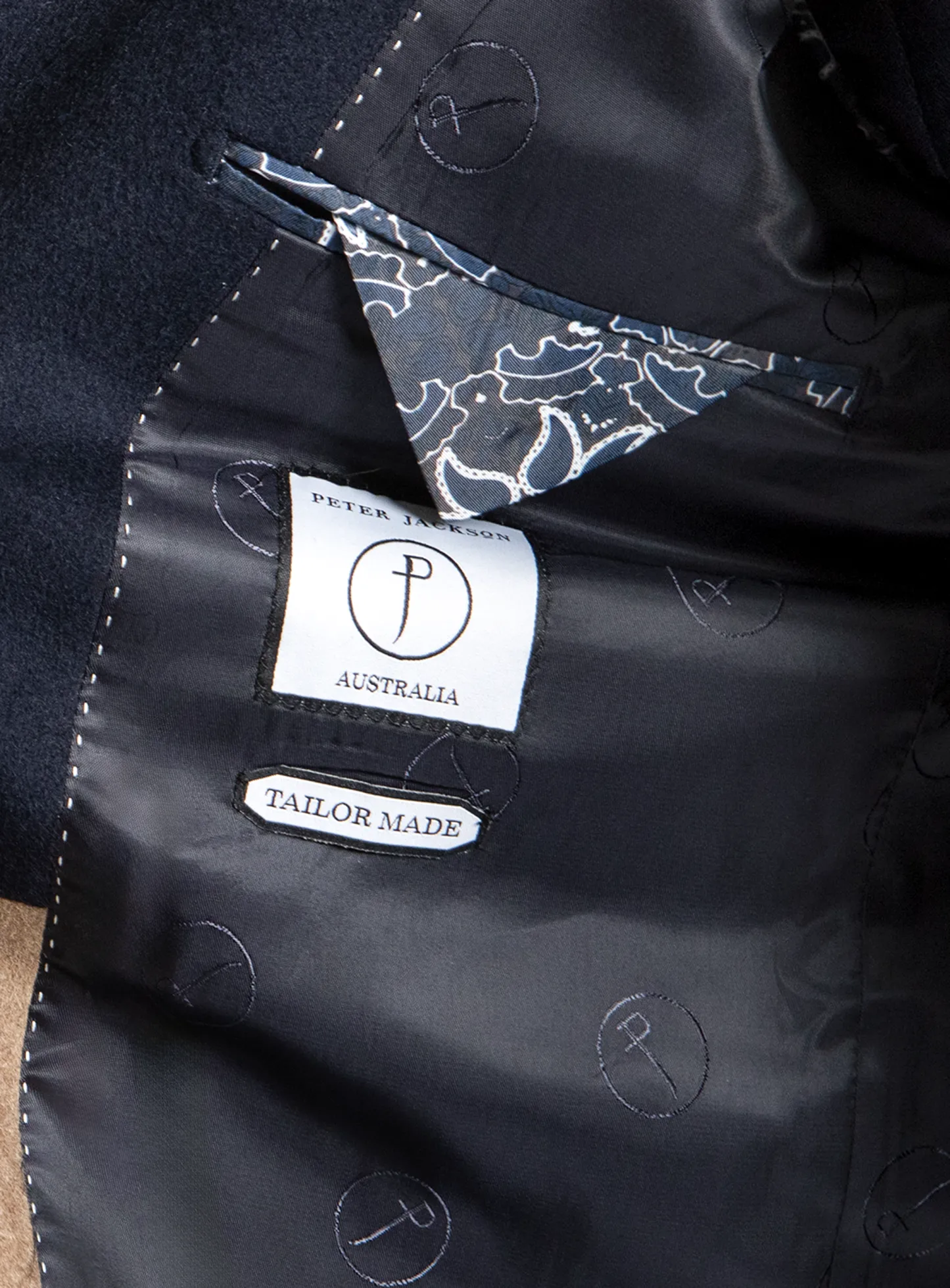 Moritz Navy Pile Overcoat