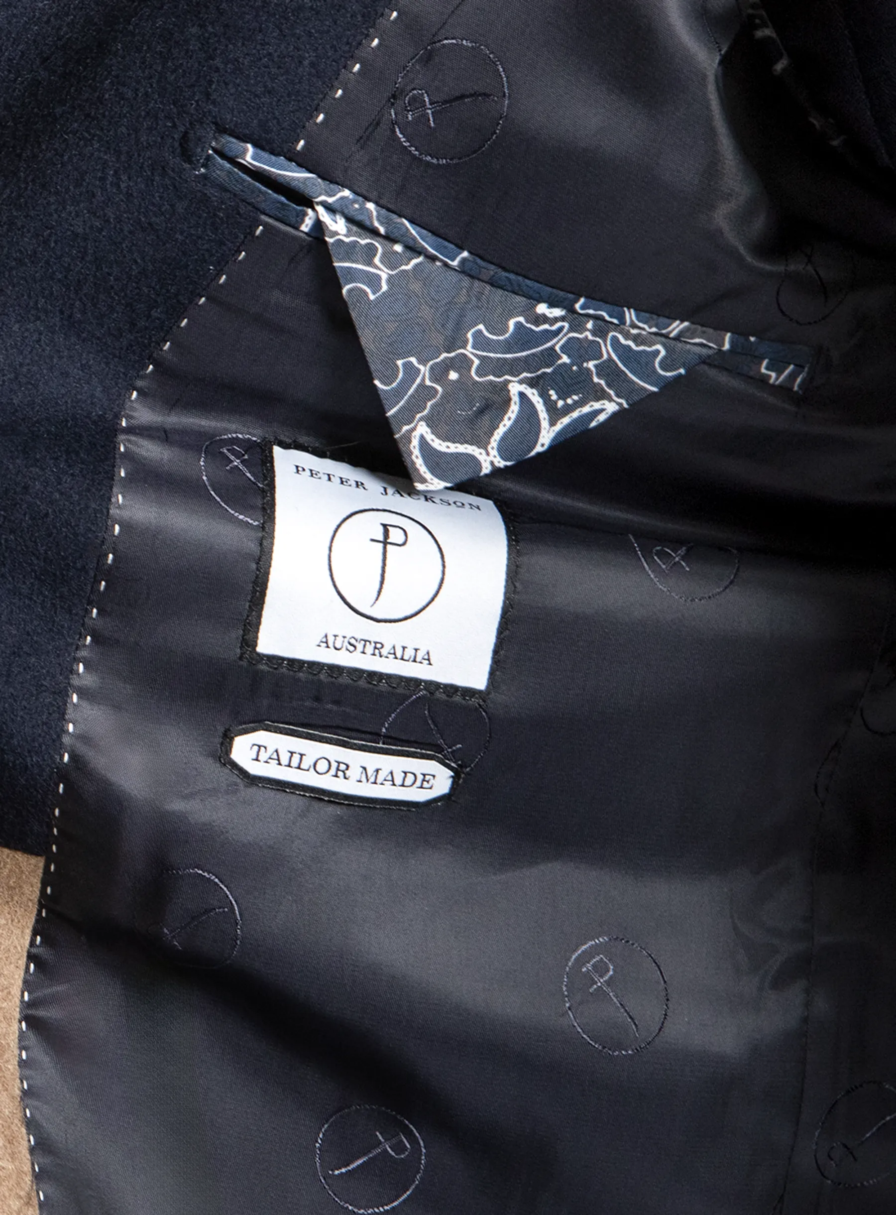 Moritz Navy Pile Overcoat