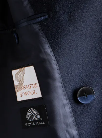 Bridge Yetian Cashmere Lined Navy Jacket