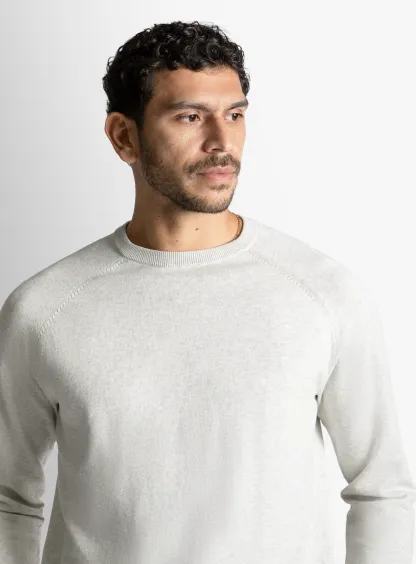 Ash Cotton Casual Crewneck Knit 