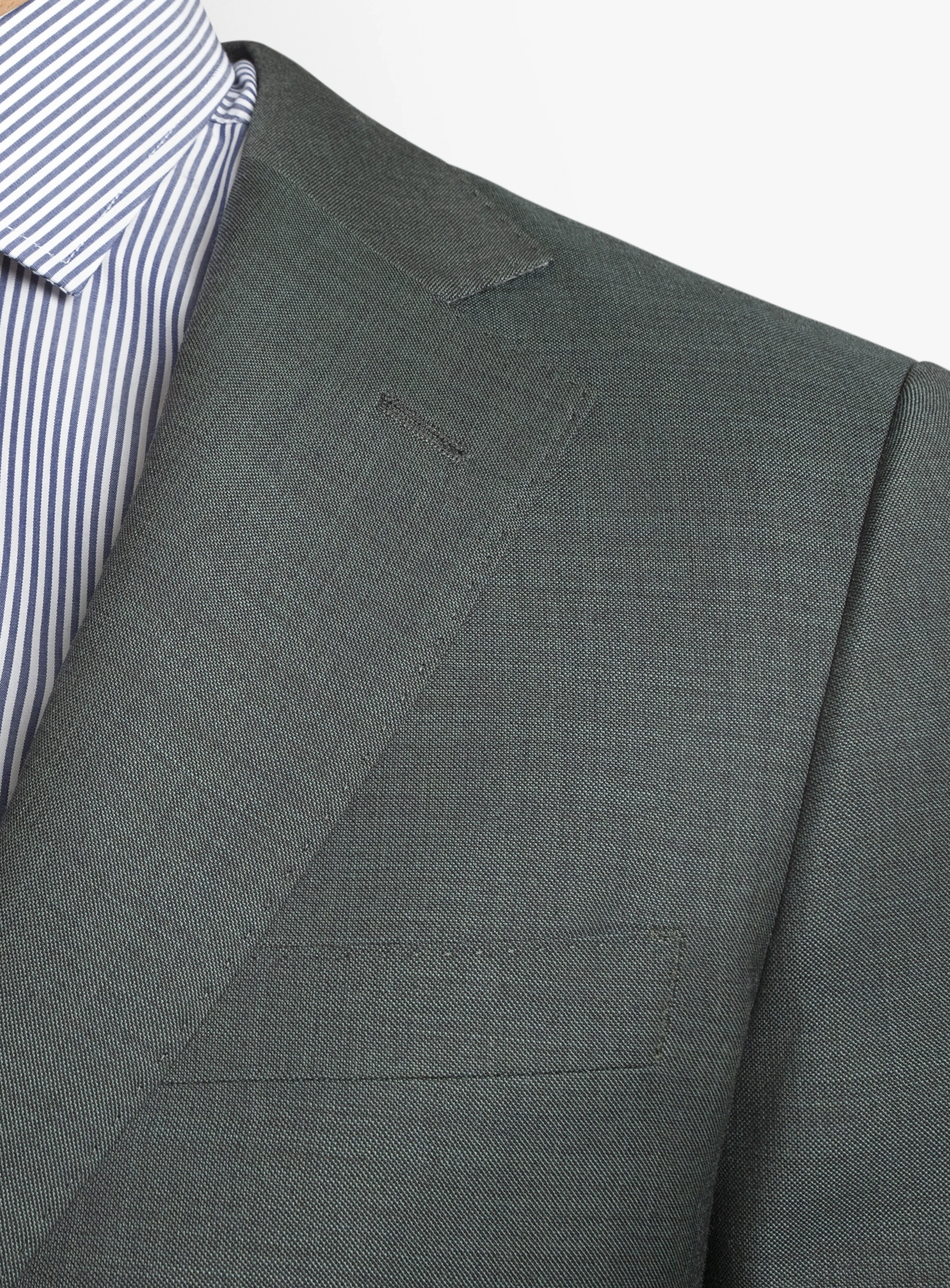 Brando Mid Green Fine Sharkskin Suit