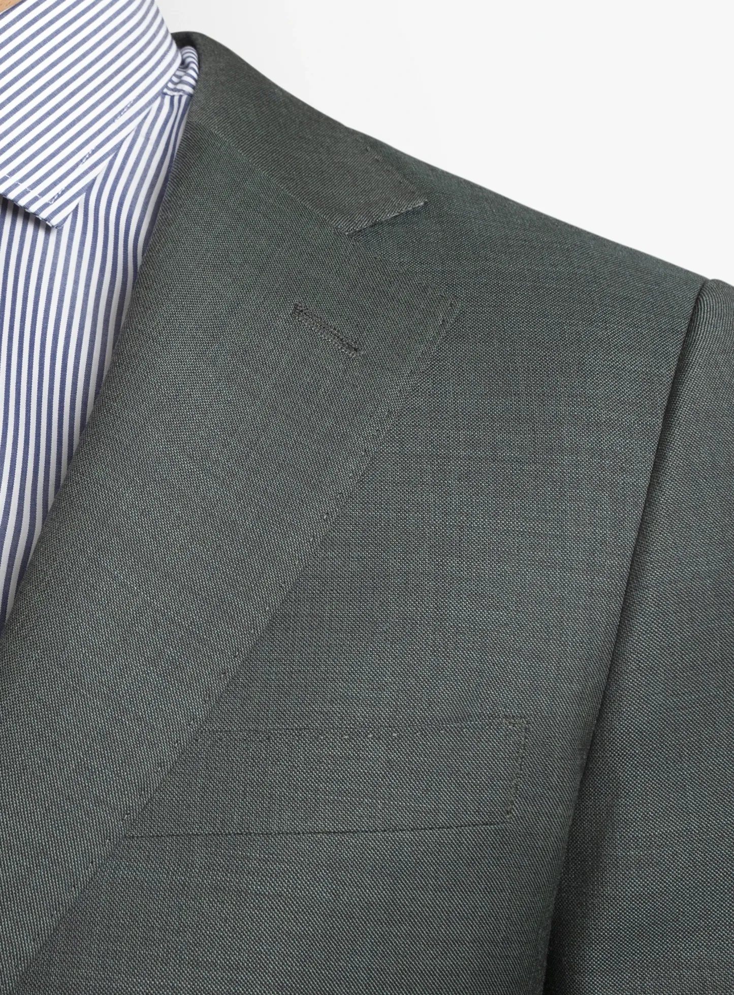 Brando Mid Green Fine Sharkskin Suit