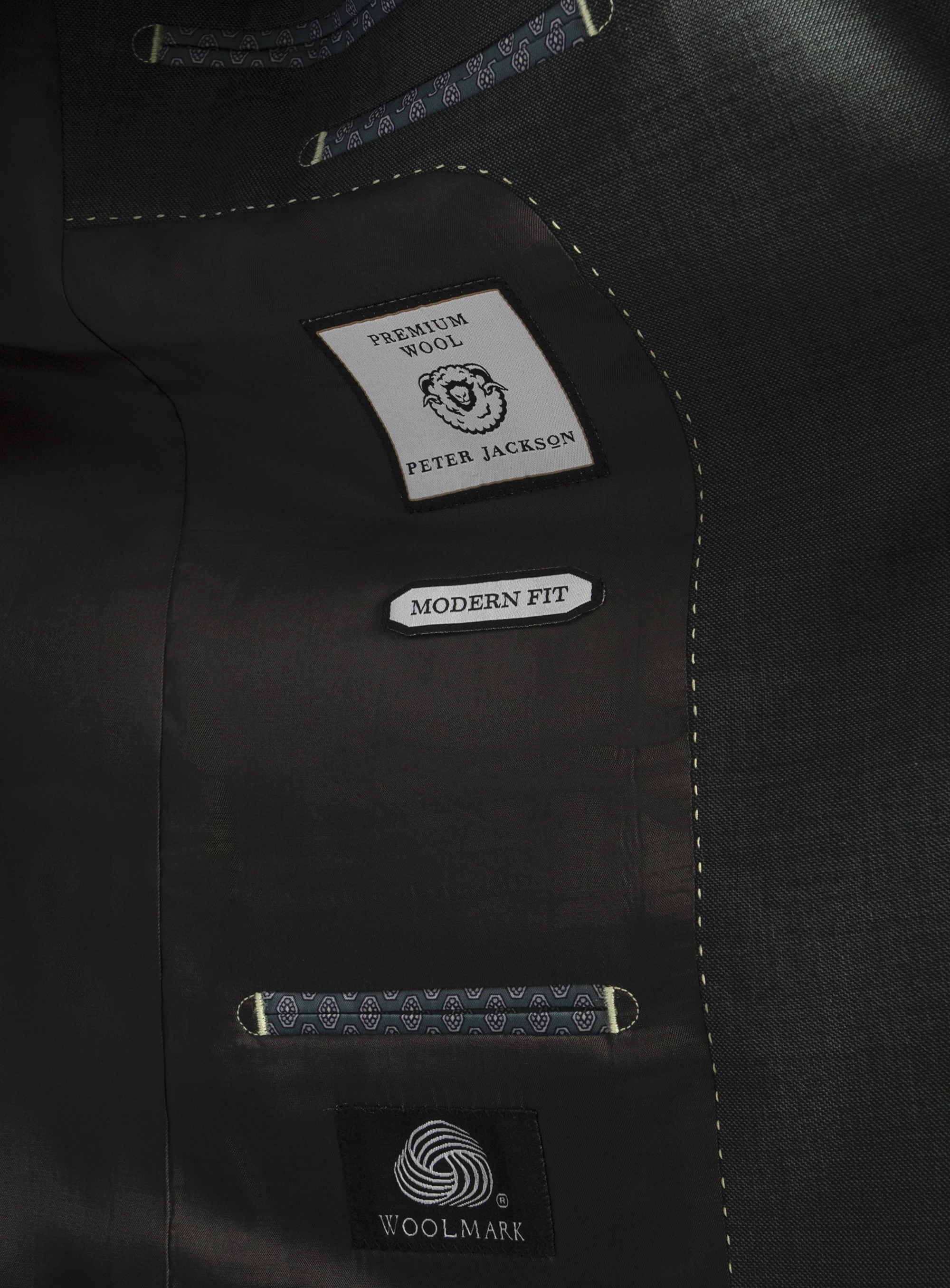 Brando Mid Green Fine Sharkskin Suit