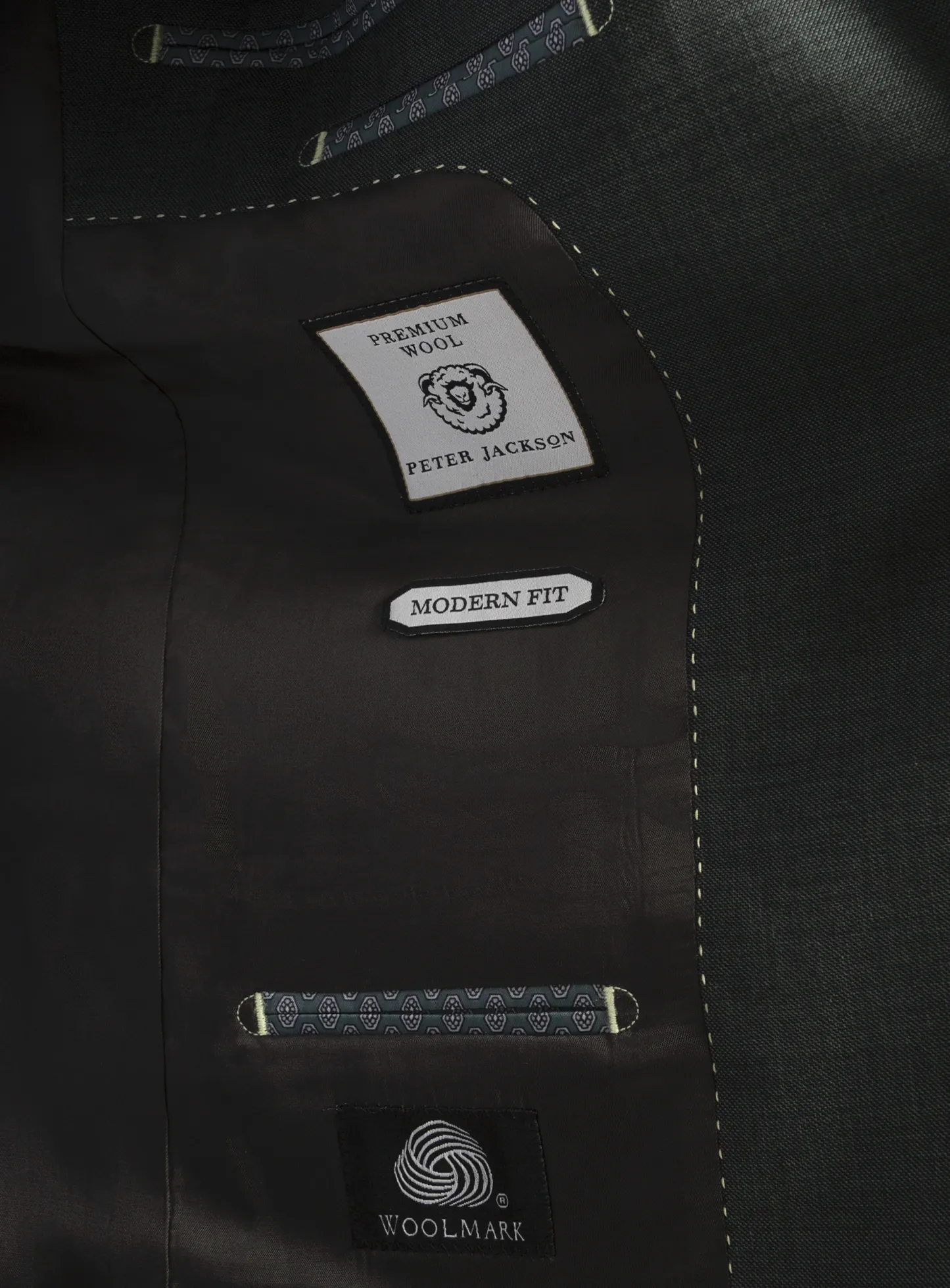 Brando Mid Green Fine Sharkskin Suit