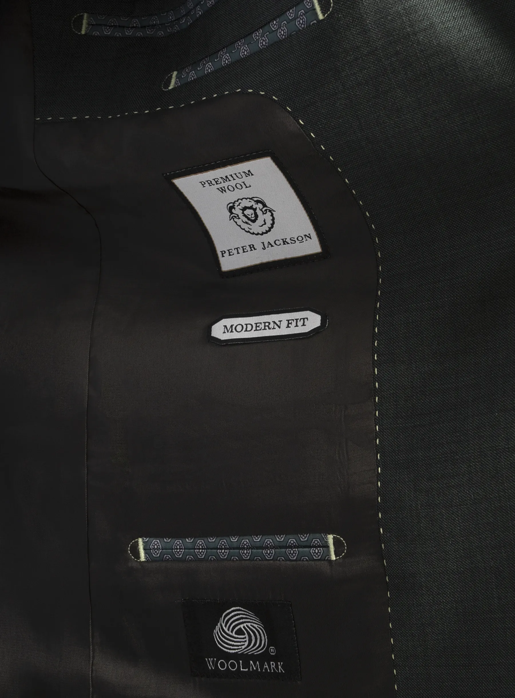 Brando Mid Green Fine Sharkskin Suit