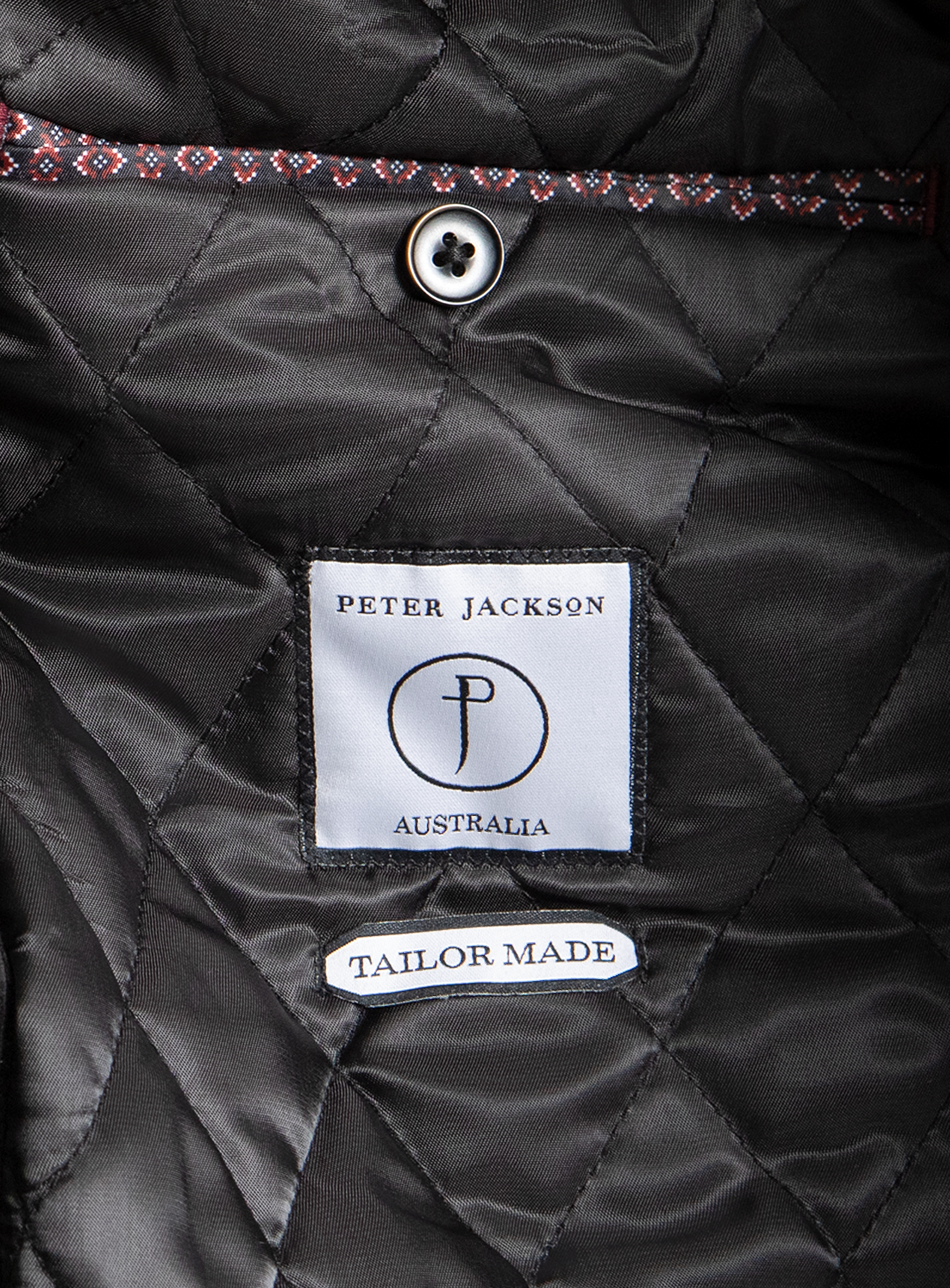 Sanitno Cord Harrington Black Jacket