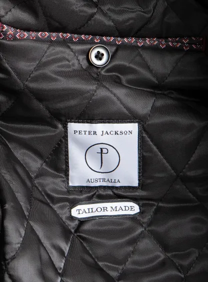 Sanitno Cord Harrington Black Jacket