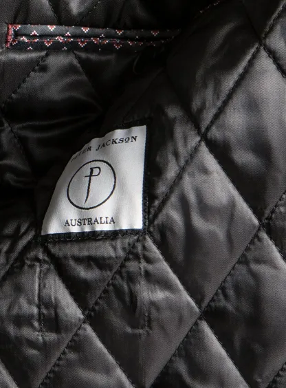 Sanitno Cord Harrington Black Jacket