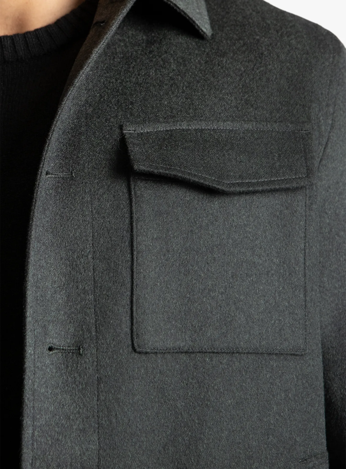 Orlando Yetian Cashmere Lined Forrest Green Short Jacket