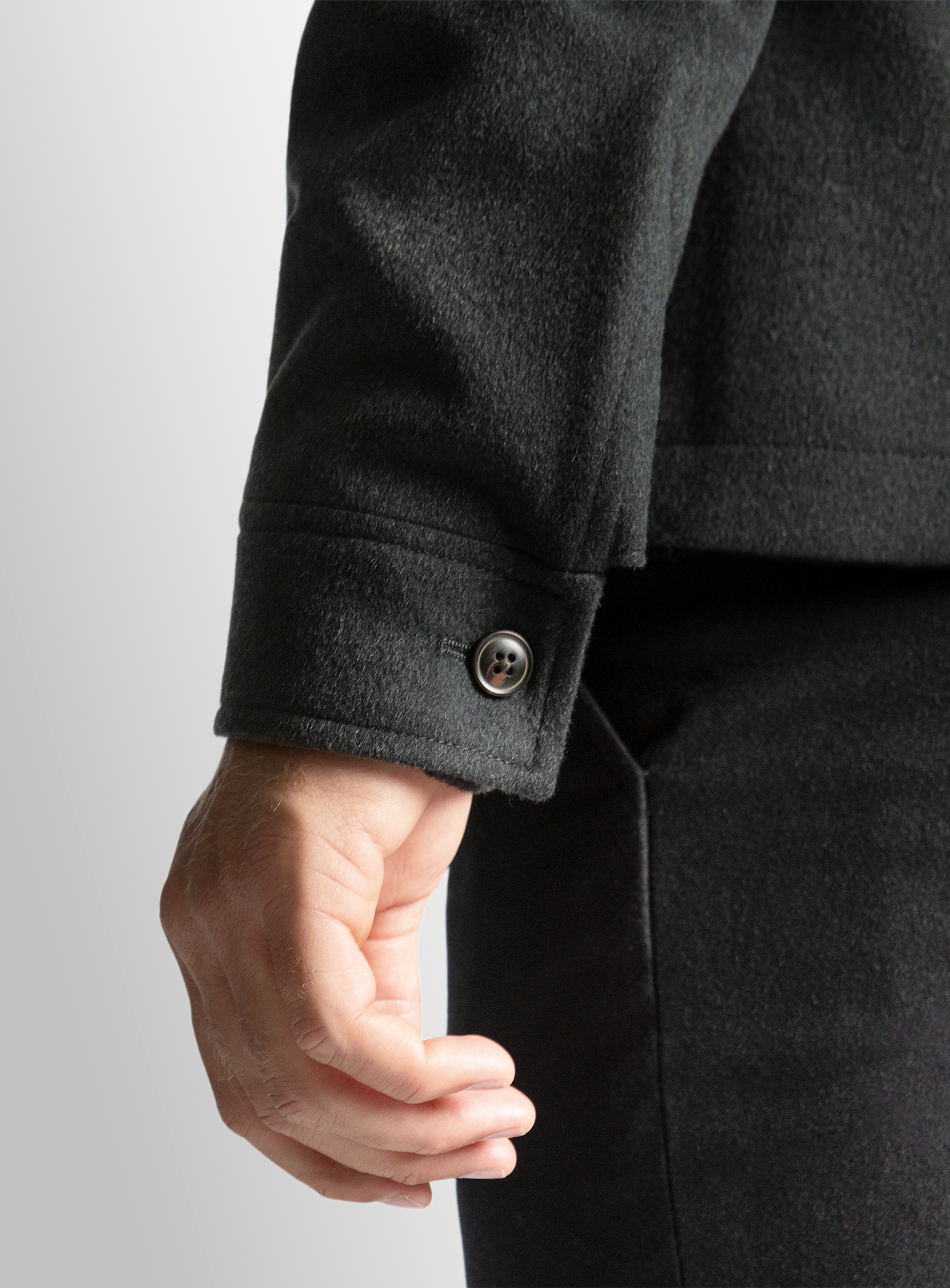 Orlando Yetian Cashmere Lined Forrest Green Short Jacket