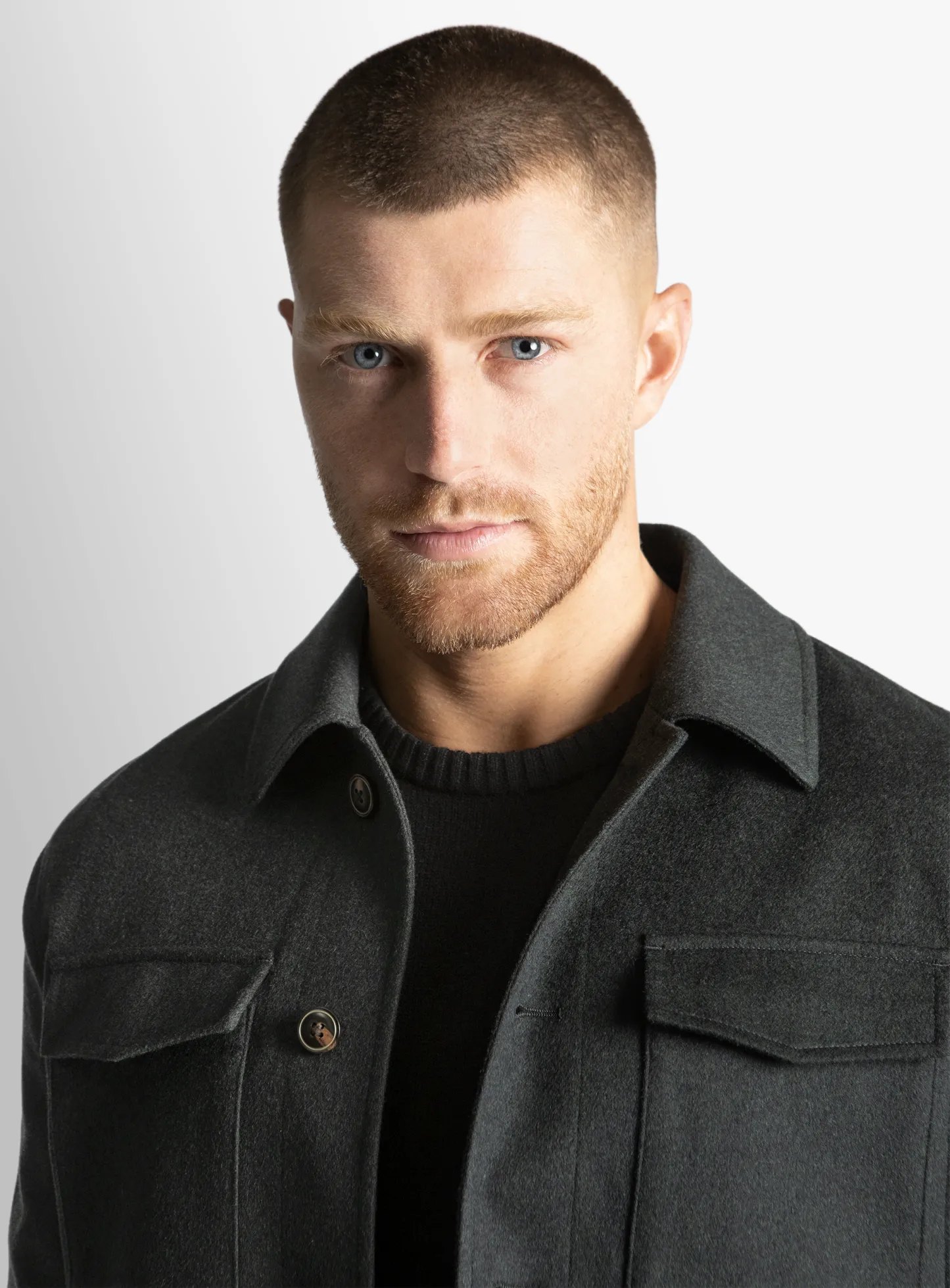 Orlando Yetian Cashmere Lined Forrest Green Short Jacket