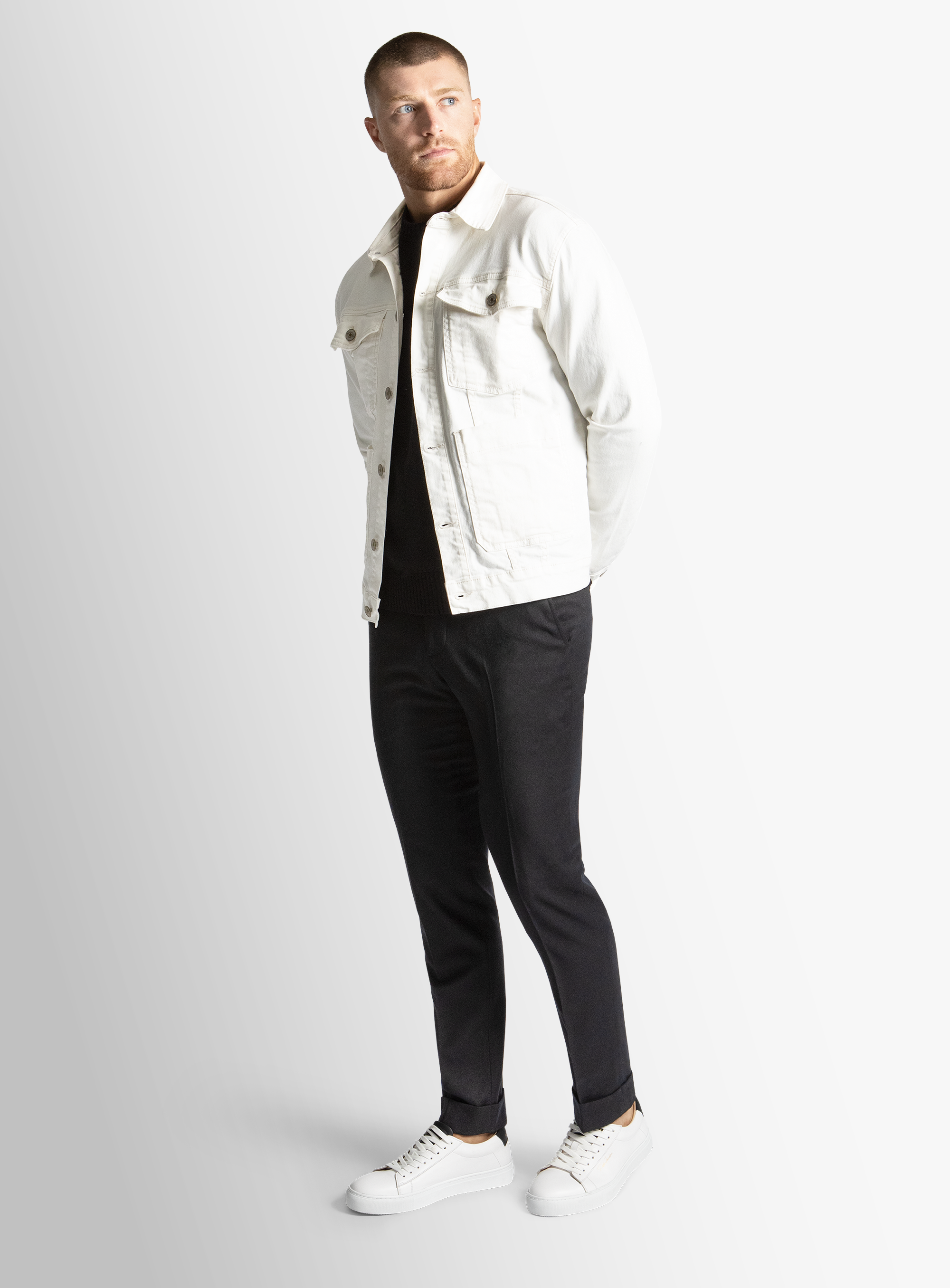 Alessio Off White Denim Jacket