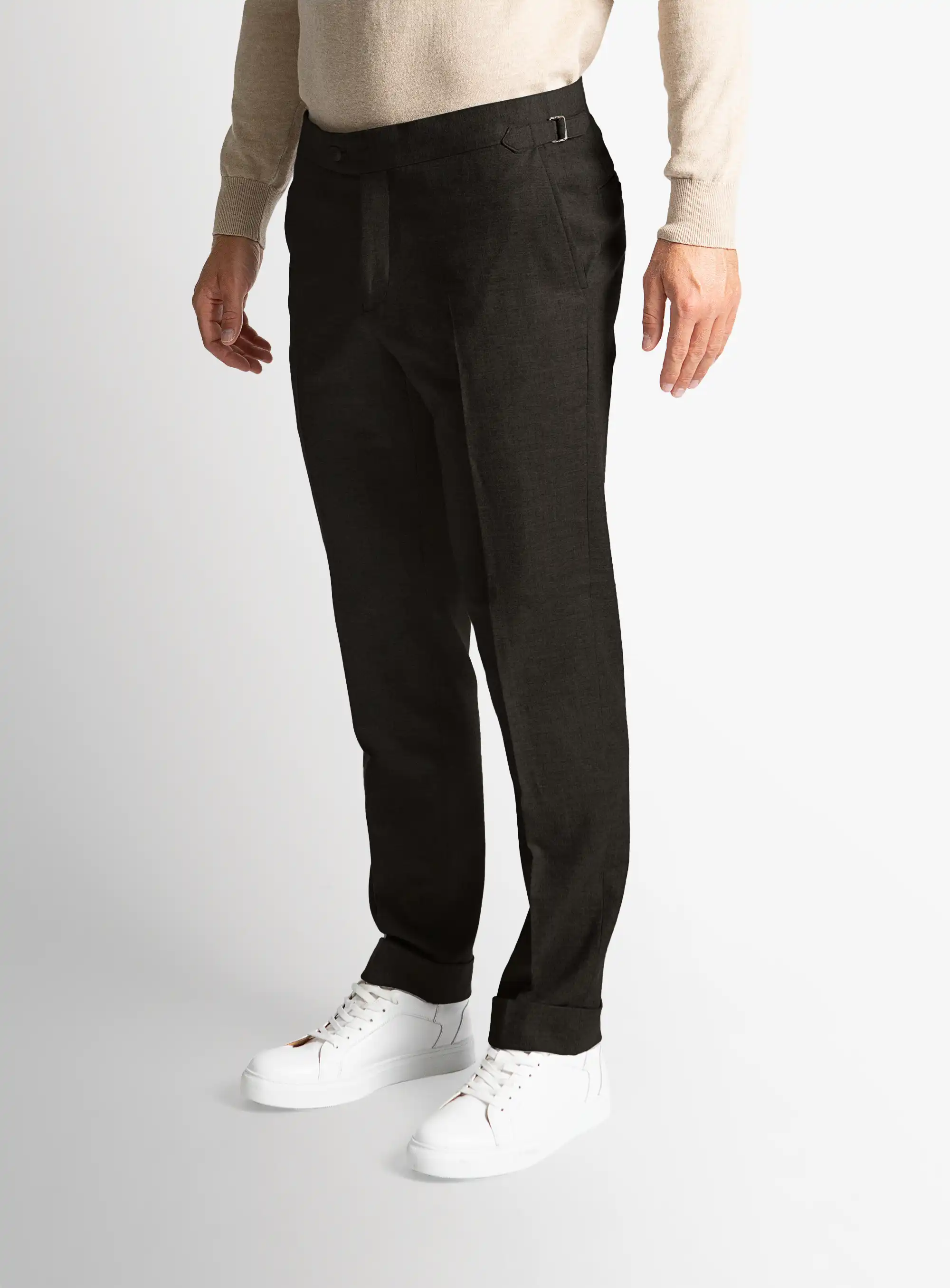 Argenta Flannel Chocolate Trousers