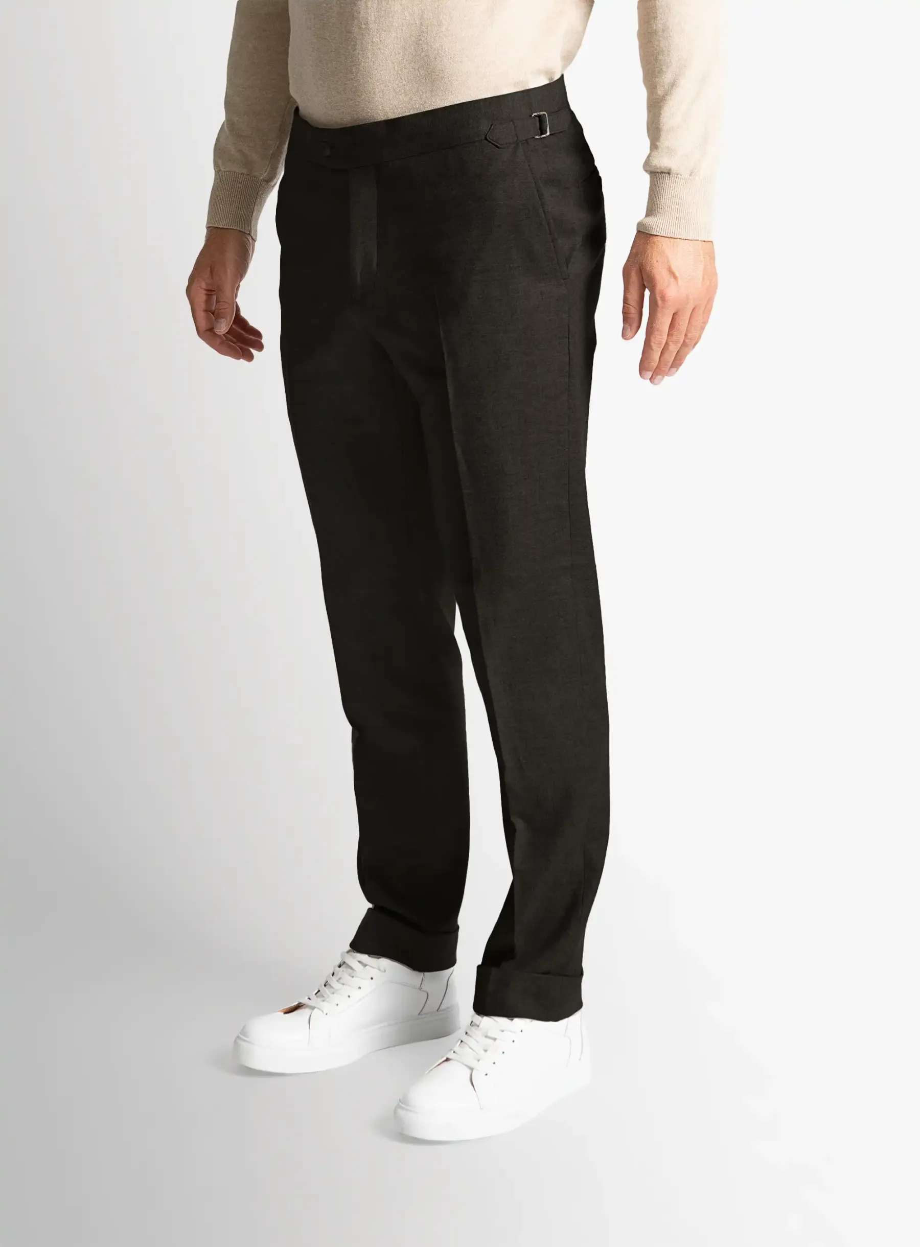Argenta Flannel Chocolate Trousers