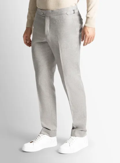 Argenta Flannel Silver Trousers