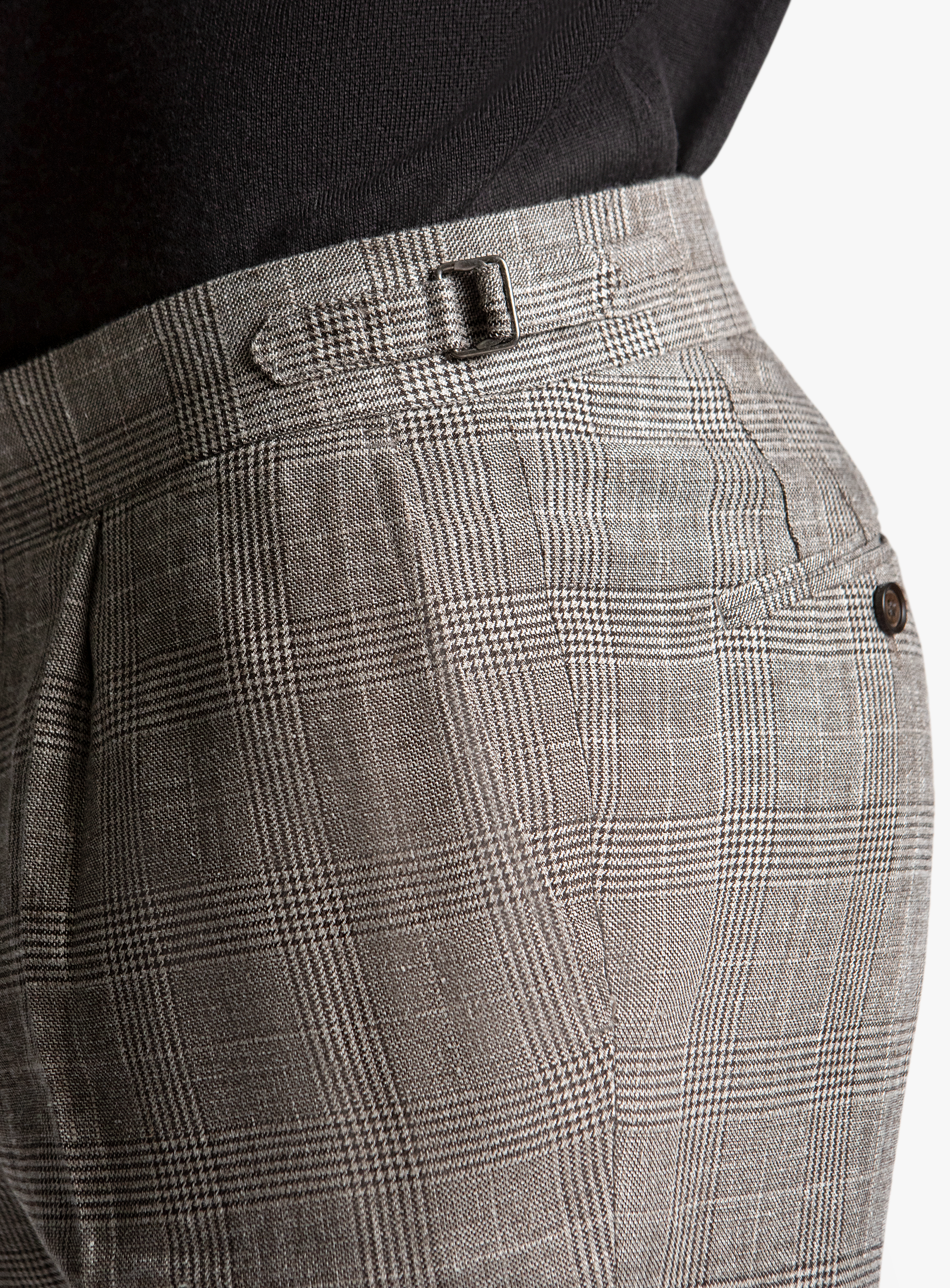 Siena Plaid Chocolate Trousers