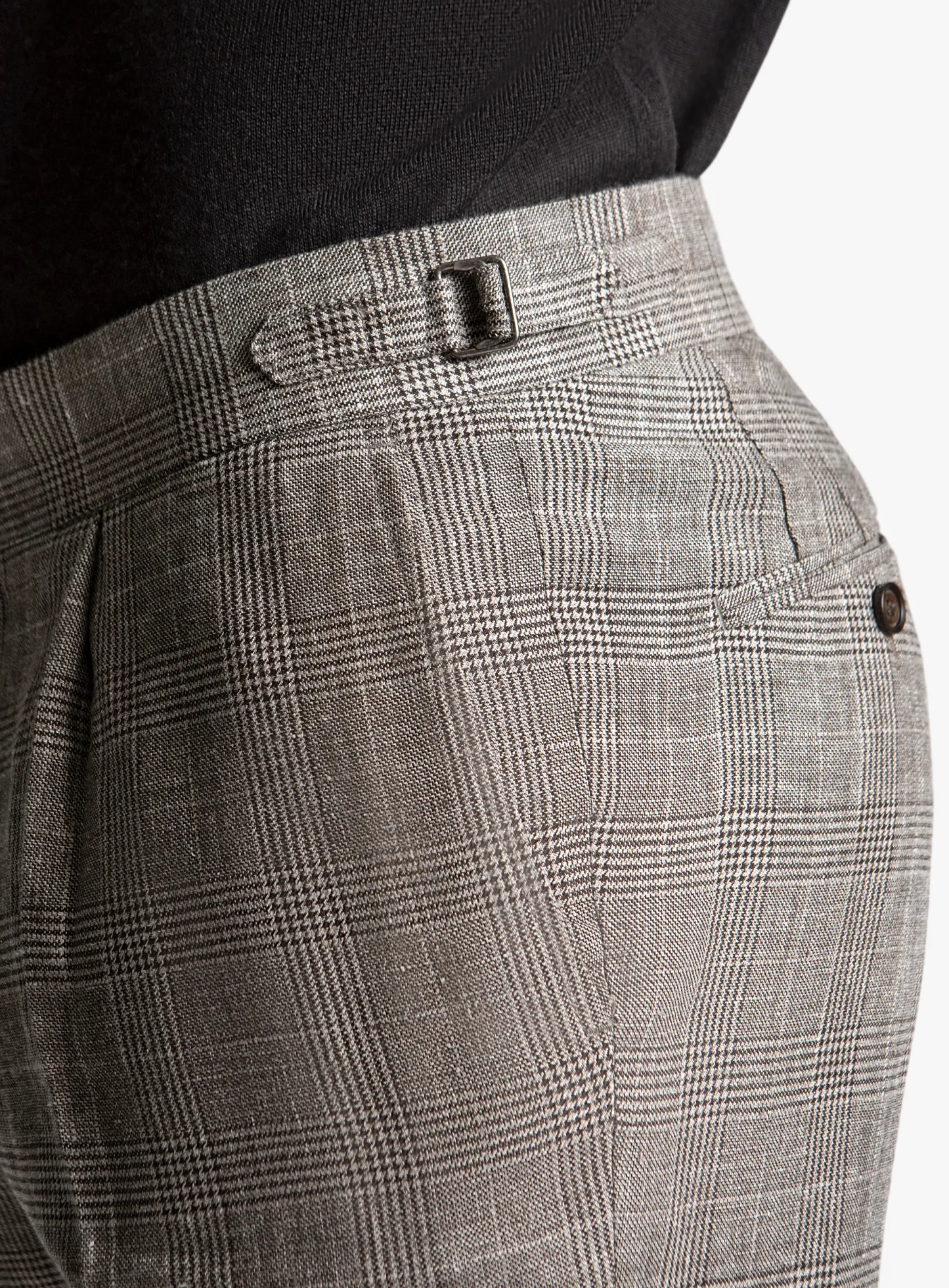 Siena Plaid Chocolate Trousers