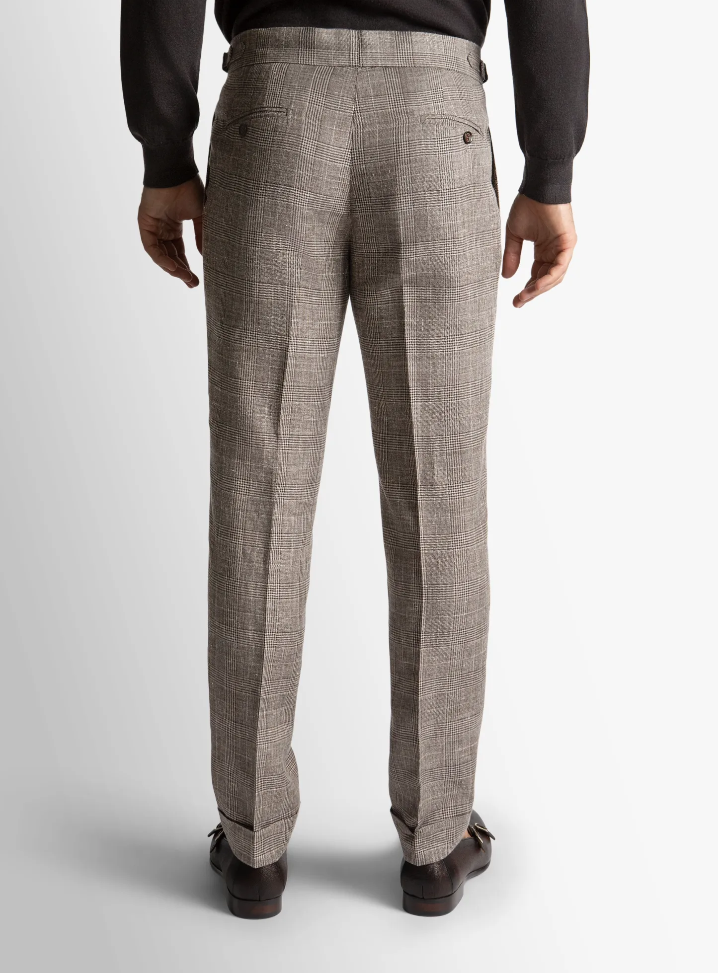 Siena Plaid Chocolate Trousers